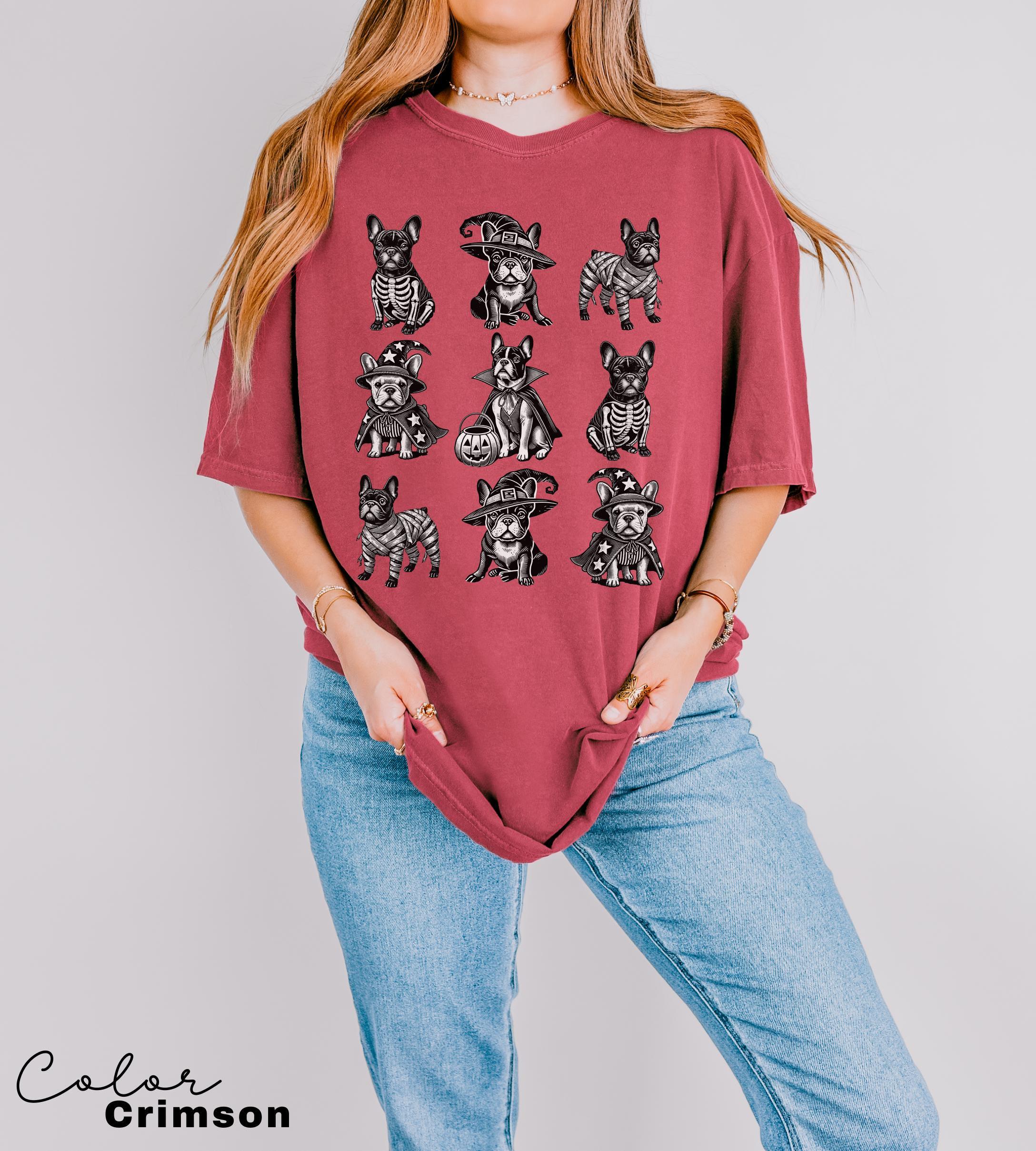 French Bulldog Halloween Tshirt, Frenchie Mom Sweatshirt, Gifts For Bulldog Dad Mom, Holiday Pet Parent Gifts, French Bulldog Shirt, Dog Mom