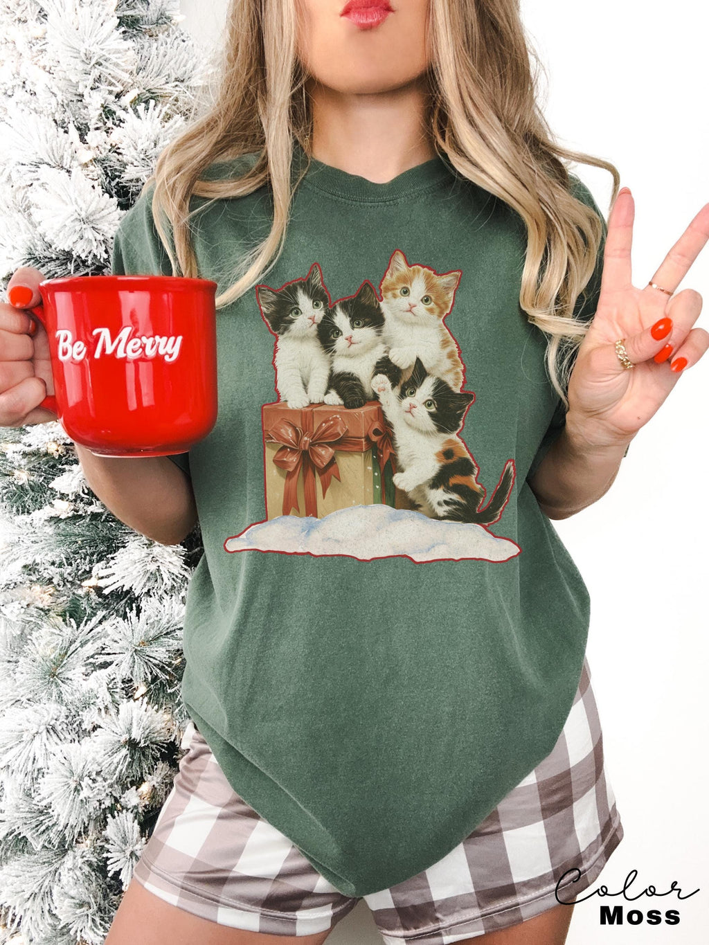 Vintage 90s Cat Christmas Shirt, Cute Cat Shirt, Cat Christmas Shirt, Retro Cat Christmas, Christmas Kitten Shirt, Classic Christmas Shirt