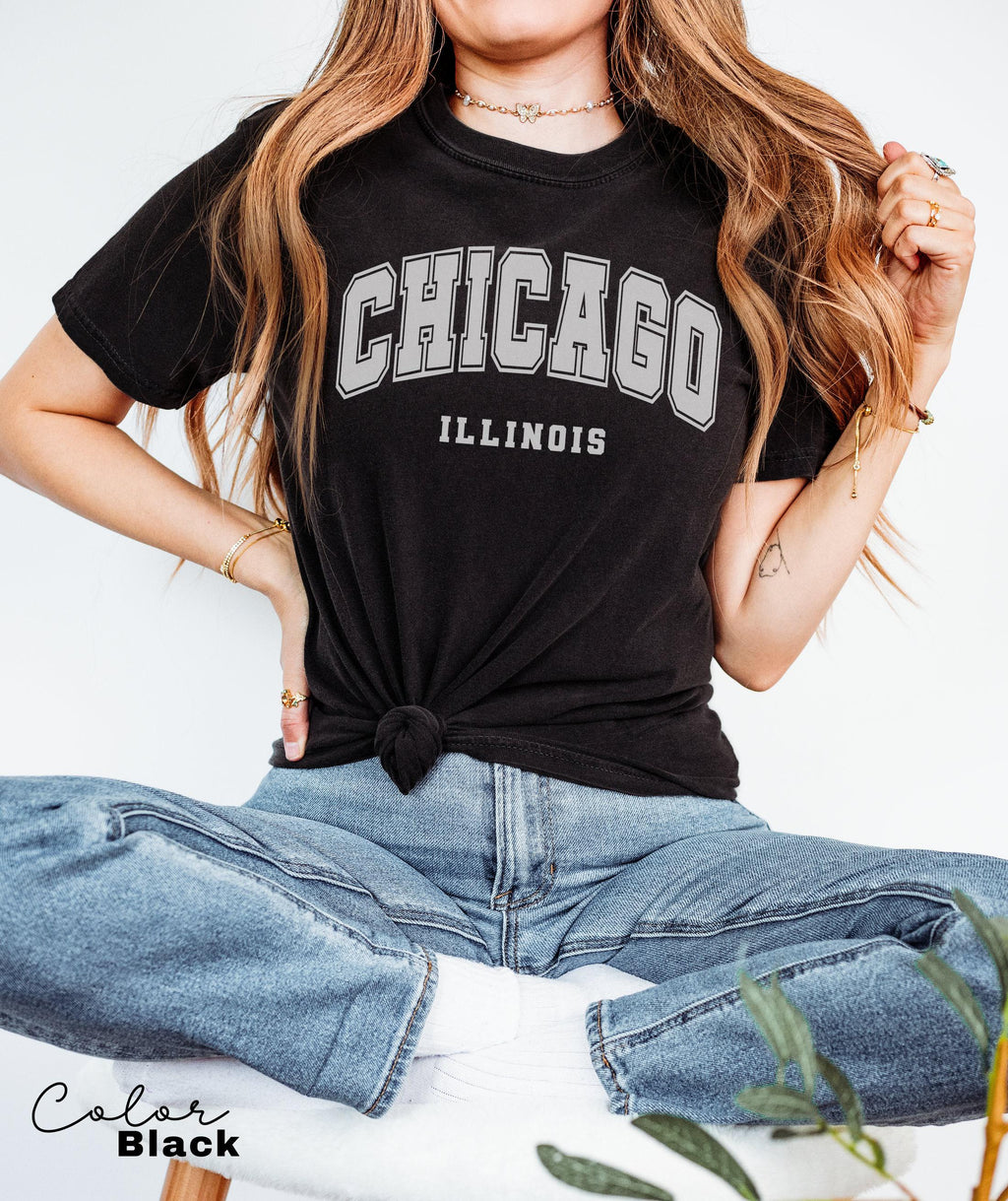 Chicago T-Shirt, Chicago City Shirt, Home State Outfit, Vacation T-Shirt, Chicago Lover Gift Shirt, Chicago Shirts For Gift, Chicago Gifts