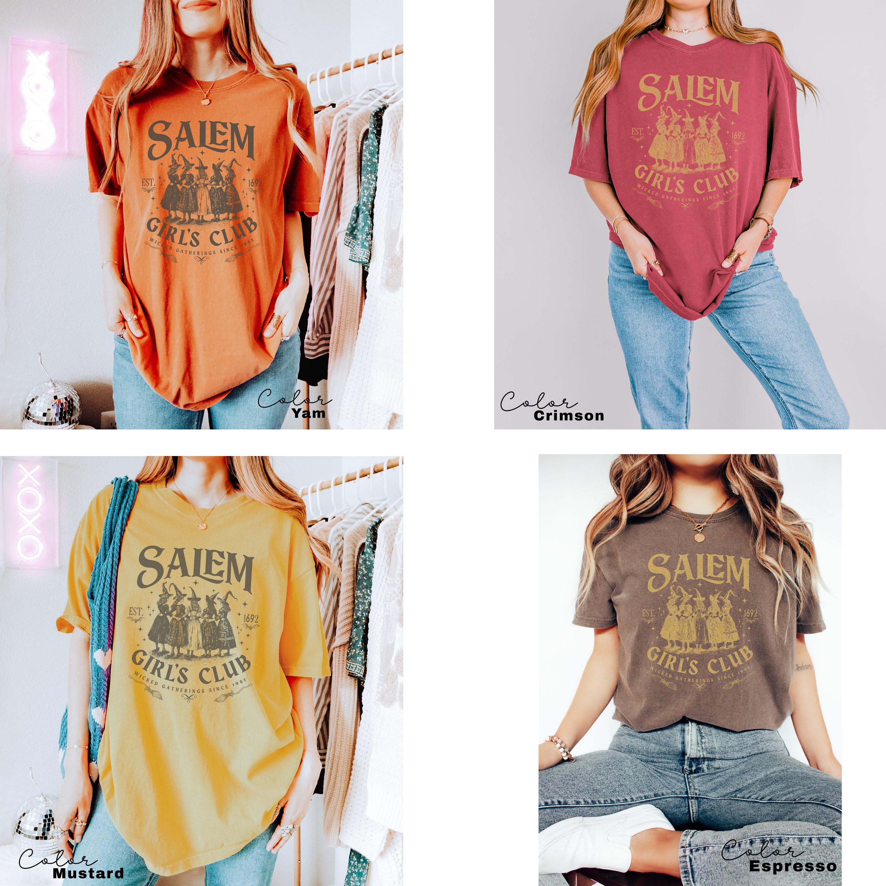 Comfort Colors® Salem Witch Shirt, Salem Girls Club, Social Club, Funny Witch Shirt, Halloween Women Shirt, Witchy Vibes Shirt, 1692 Shirt
