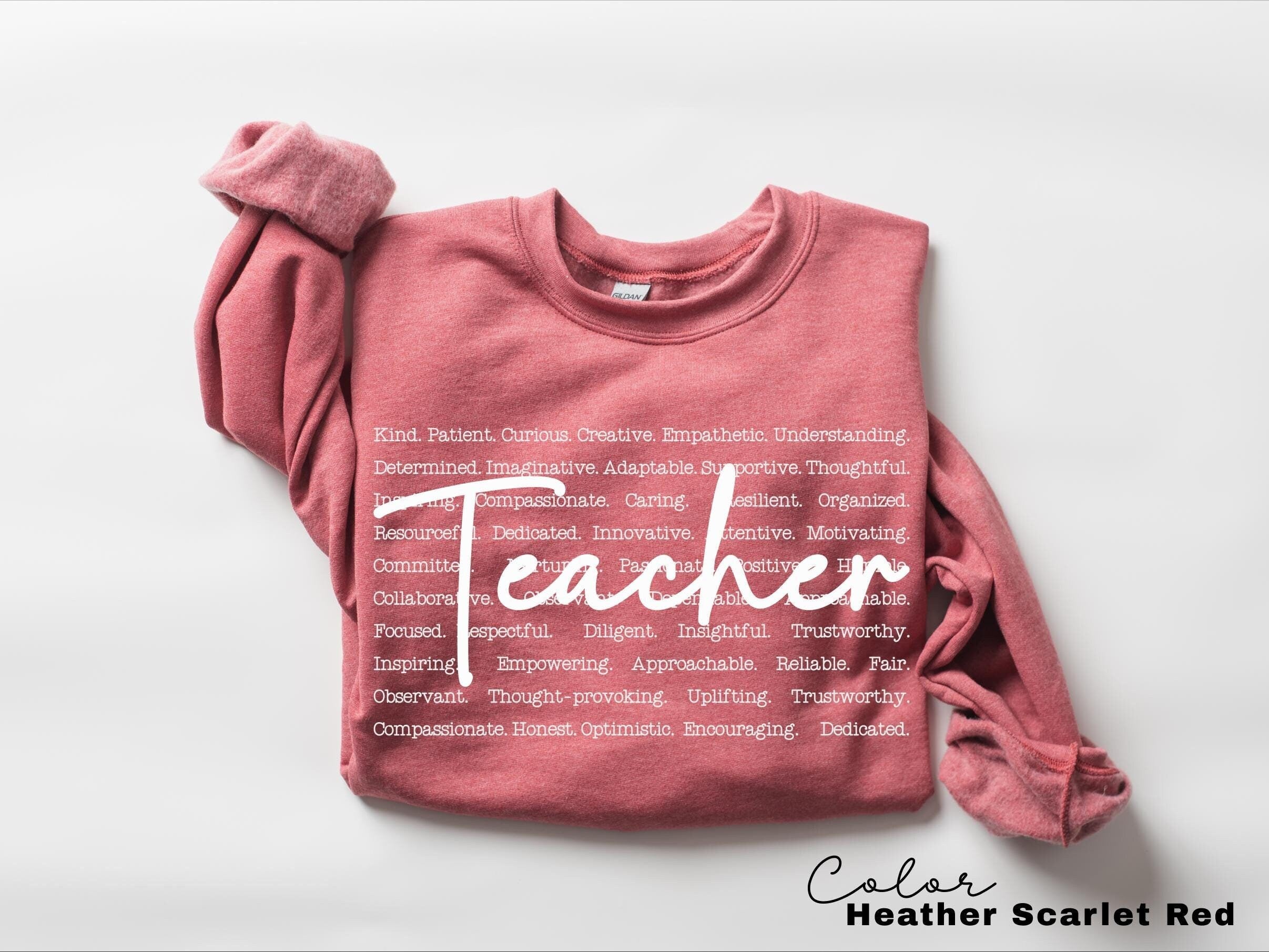 Teacher Sweatshirt, Compassion Kindness Confidence Teacher Sweatshirt, Teacher Appreciation Gifts, Group Teacher Sweatshirt, New Teacher