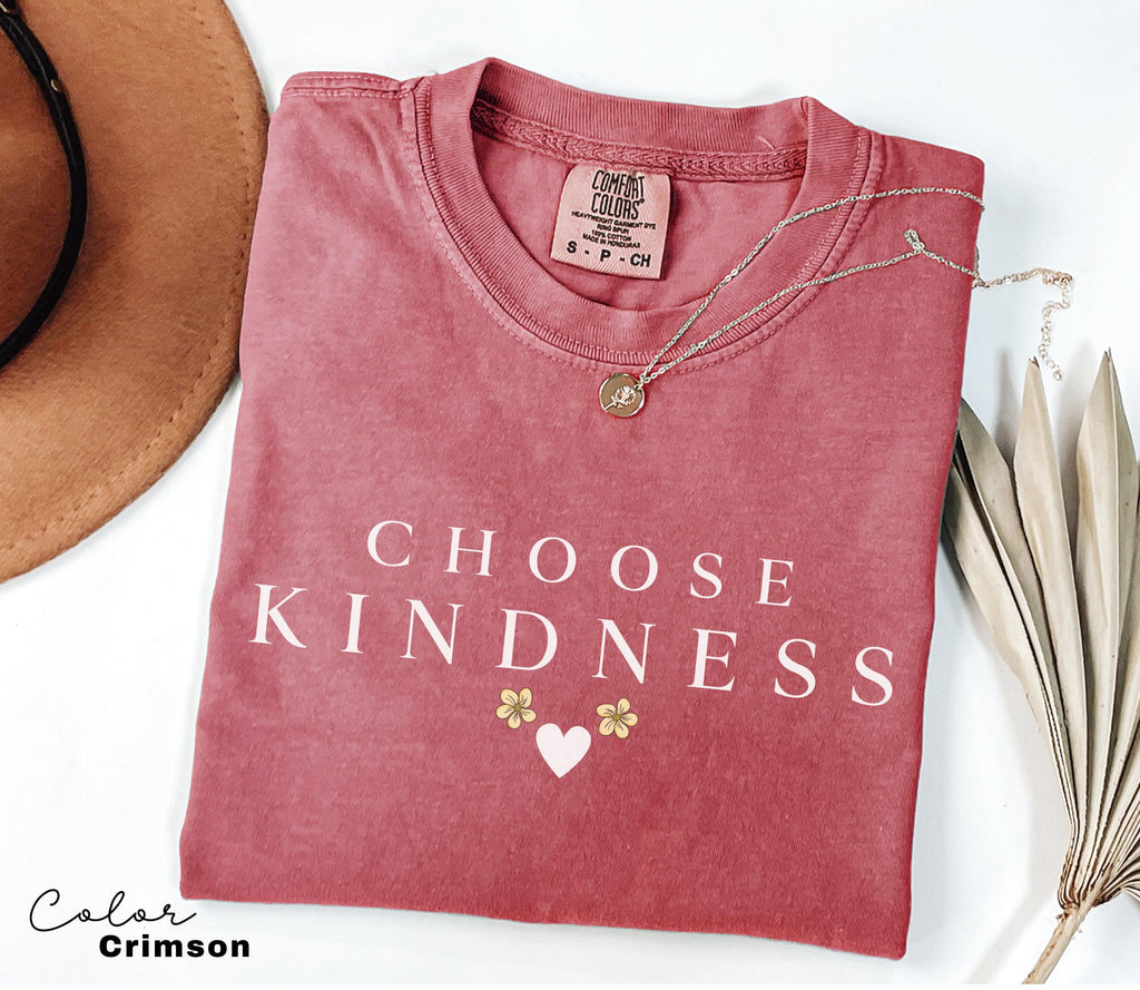 Choose Kindness Kind Teacher Comfort Colors® Shirt for Work, Custom Teacher Appreciation Gift Kindness Oversized Shirt, Cute Teacher Shirt