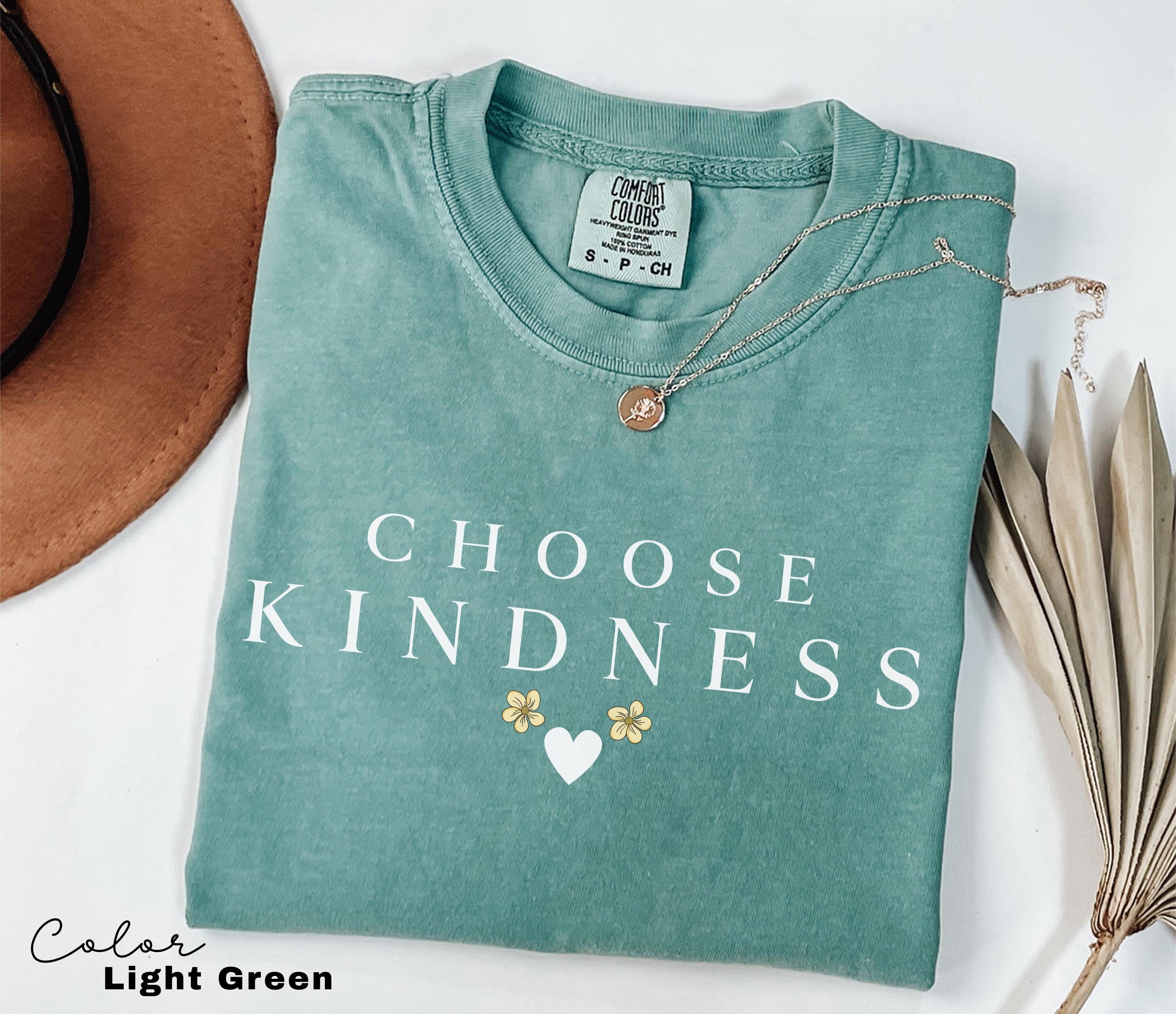 Choose Kindness Kind Teacher Comfort Colors® Shirt for Work, Custom Teacher Appreciation Gift Kindness Oversized Shirt, Cute Teacher Shirt