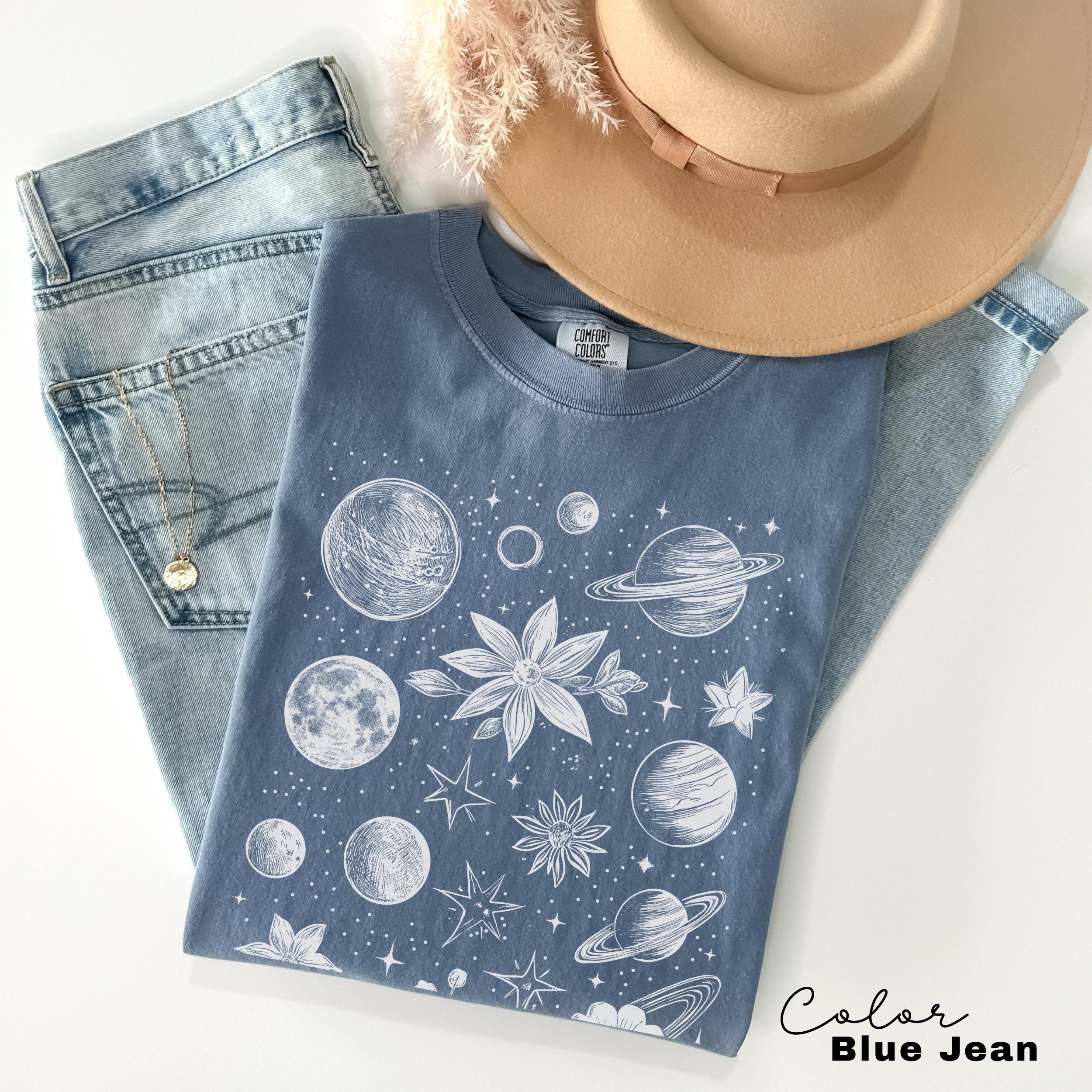 Celestial Shirt, Astrology Shirt, Stars Moon Shirt, Aesthetic Shirt, Mystical Shirt, Moon Phase Shirt, Astronomy Shirt, Mystic, Retro Tee