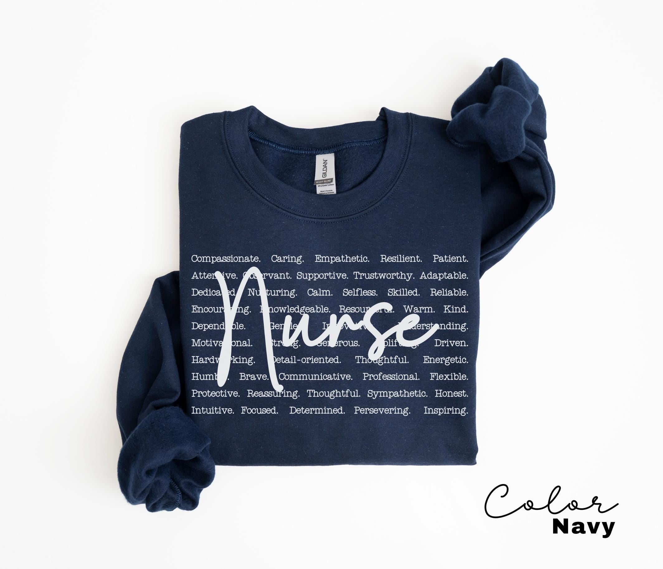 Registered Nurse Sweatshirt, Nursing Student, RN Crewneck, Nurse Week, Nurse Gift, Registered Nurse Sweatshirt, Cute Nurse Typography,