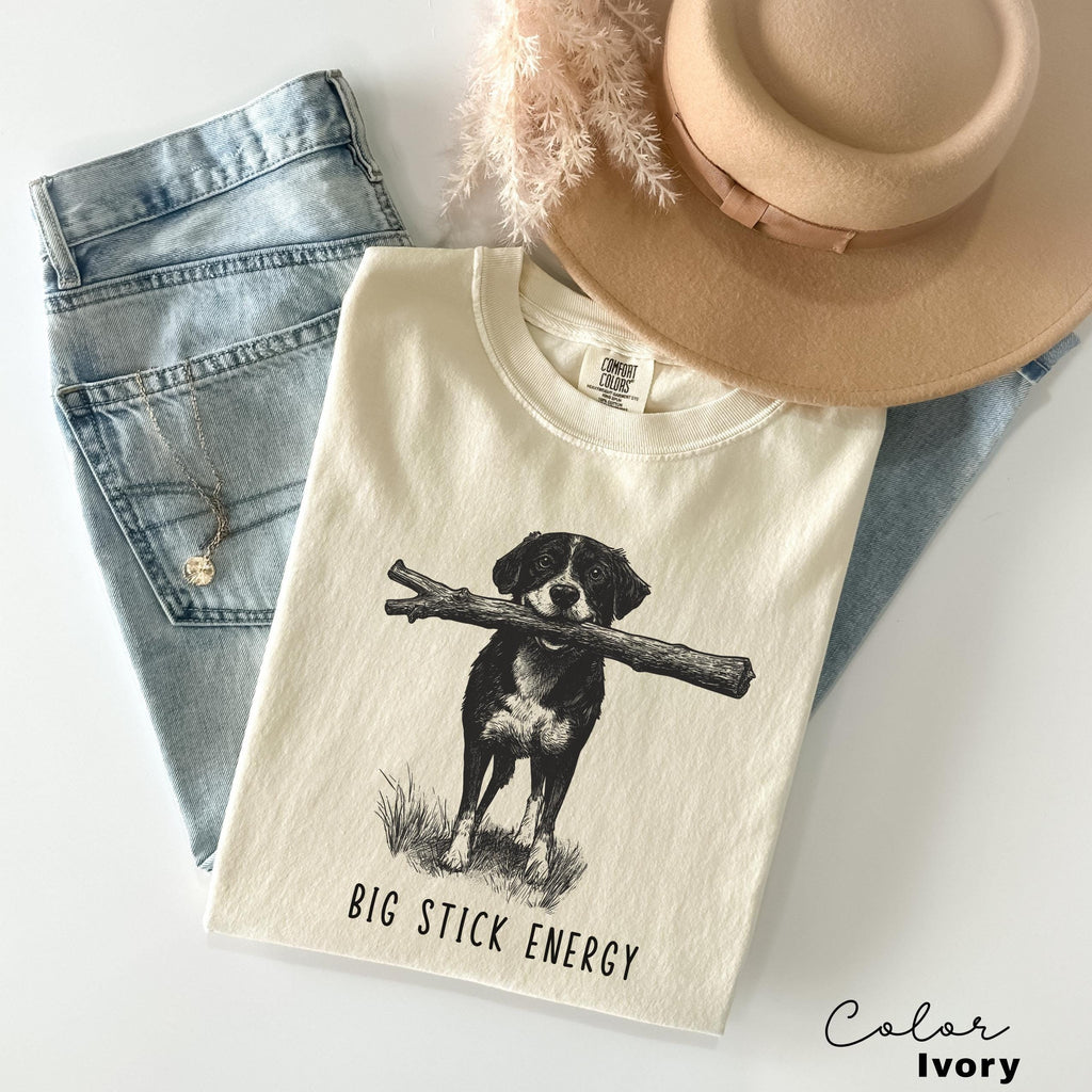 Funny Dog Lover Shirt, Big Stick Energy, Dog Mom Gift, Dog Mom Tee, Dog Shirt, Gift For Dog Lover, Dog Person, Funny Dog Shirt, Sarcastic
