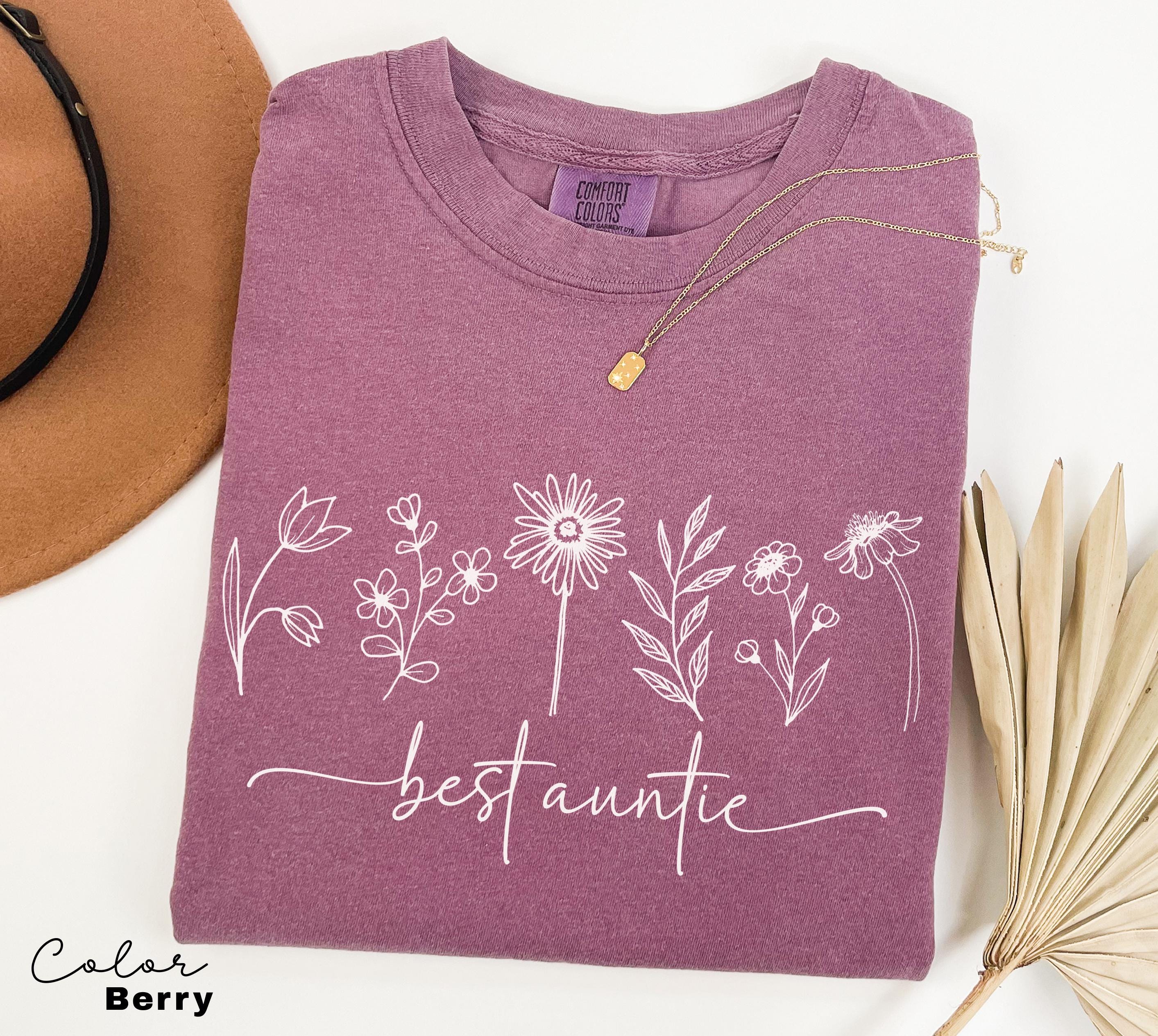 Best Auntie Shirt, Auntie Shirt, Floral Aunt Tee, Gift for Aunt, Funny Shirt for Aunt, Auntie Gift, New Aunt Gift, Pregnancy Announcement,