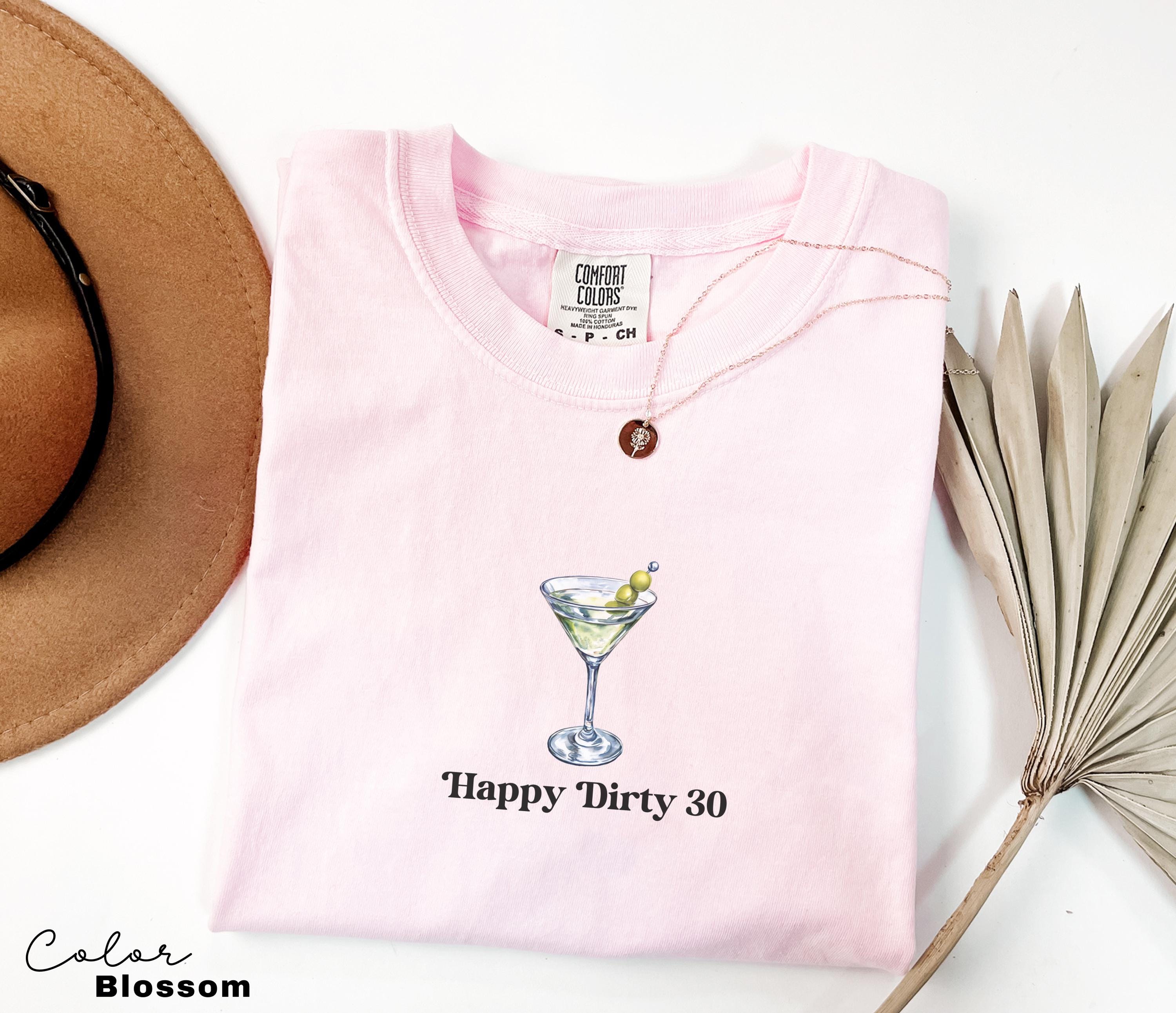 30th Birthday Shirt, Dirty 30 Martini Shirt, Dirty 30 Birthday Party Group Shirts, 30th Birthday, Cocktail Shirt, Tini Time, Minimalist,