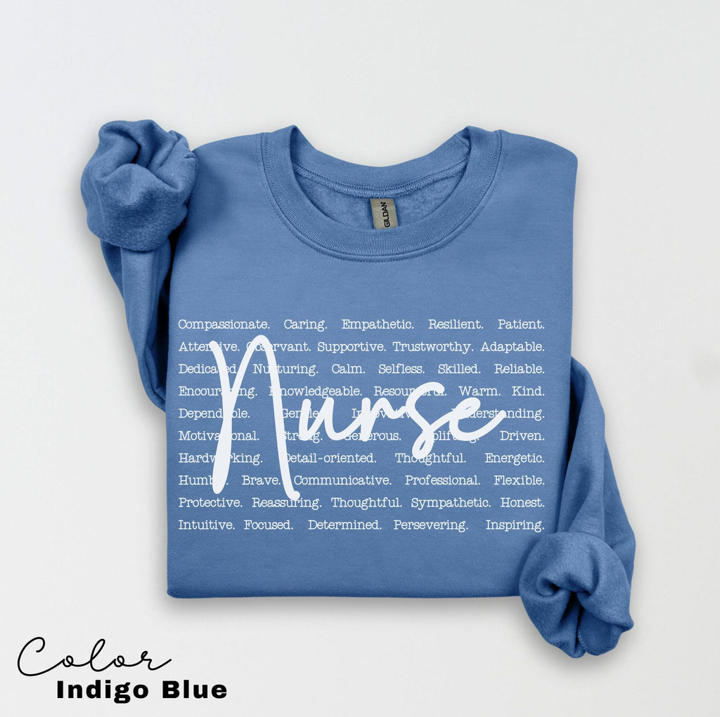 Registered Nurse Sweatshirt, Nursing Student, RN Crewneck, Nurse Week, Nurse Gift, Registered Nurse Sweatshirt, Cute Nurse Typography,