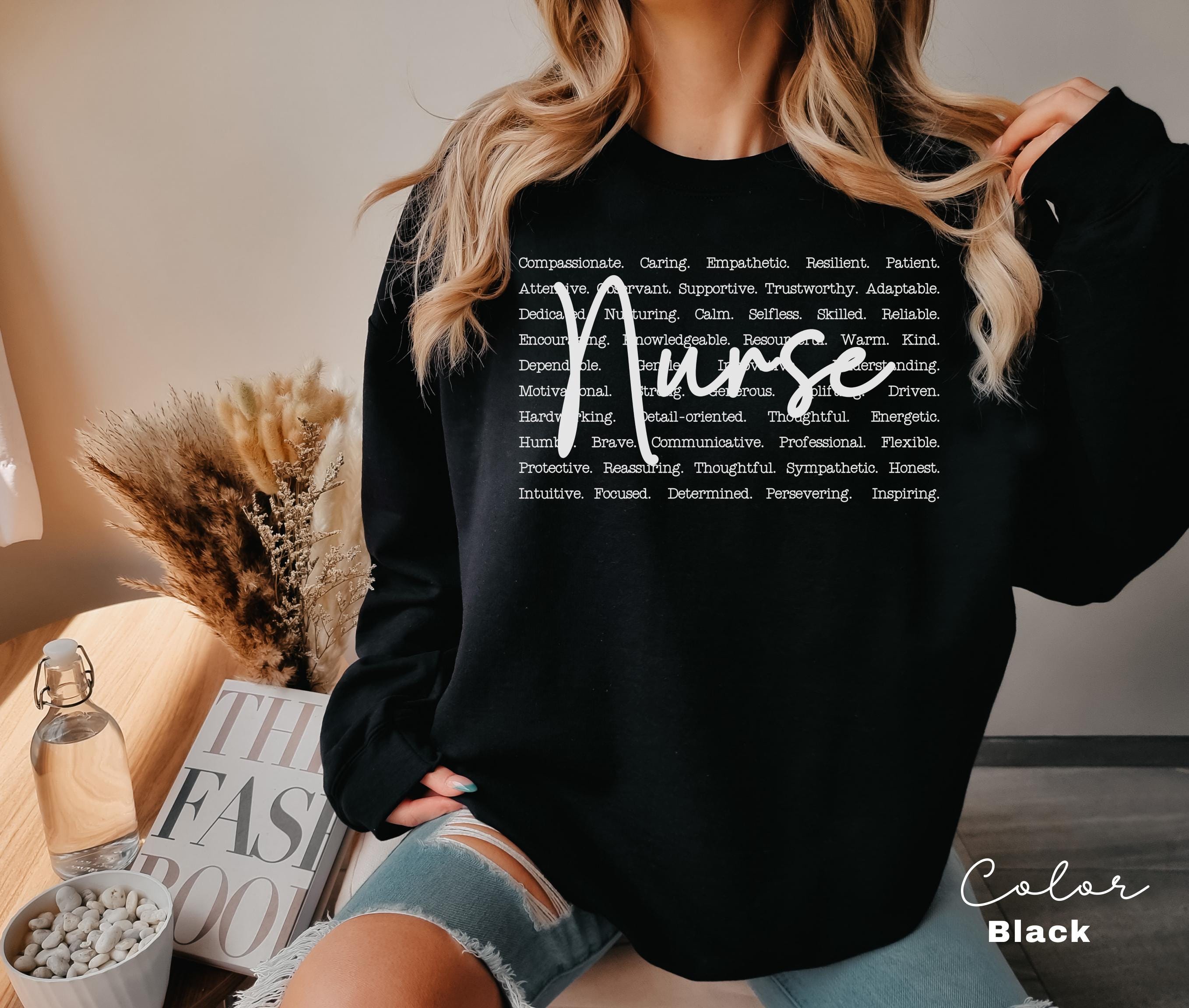 Registered Nurse Sweatshirt, Nursing Student, RN Crewneck, Nurse Week, Nurse Gift, Registered Nurse Sweatshirt, Cute Nurse Typography,