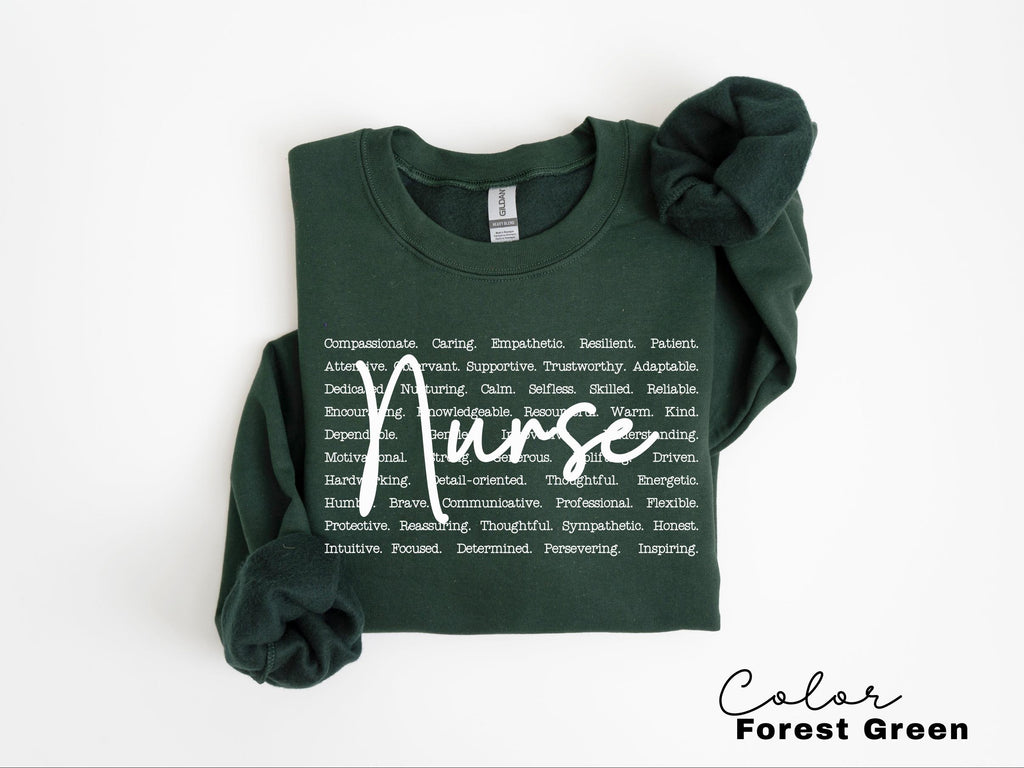 Registered Nurse Sweatshirt, Nursing Student, RN Crewneck, Nurse Week, Nurse Gift, Registered Nurse Sweatshirt, Cute Nurse Typography,