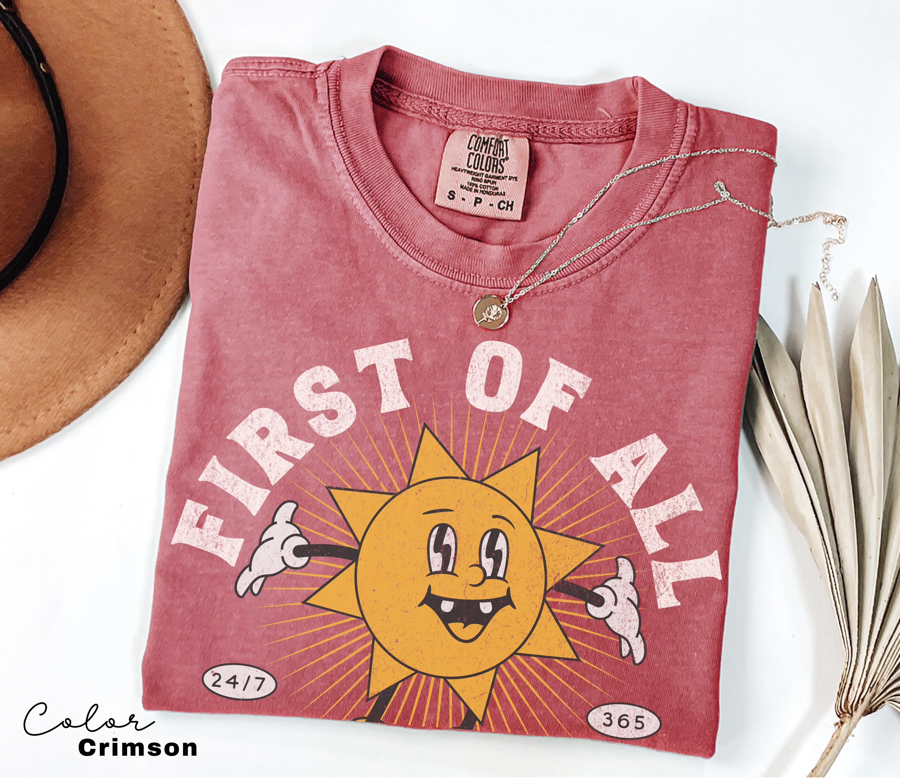 First Of All I'm A Delight Sarcastic Shirt, Cute Sarcastic, Retro Tee, Sarcastic Self Love Shirt, Sarcasm shirt, Funny Mental Health Shirt,
