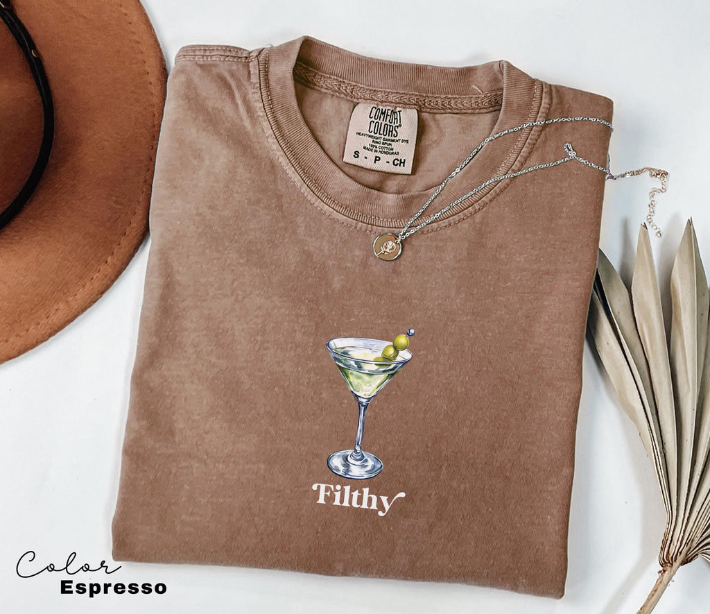 Dirty Martini shirt, Filthy Martini Shirt, Dirty 30 Shirt, Dirty Martini Lover Gift, Funny Cocktail Lover Gift, Tini Time T-Shirt Preppy