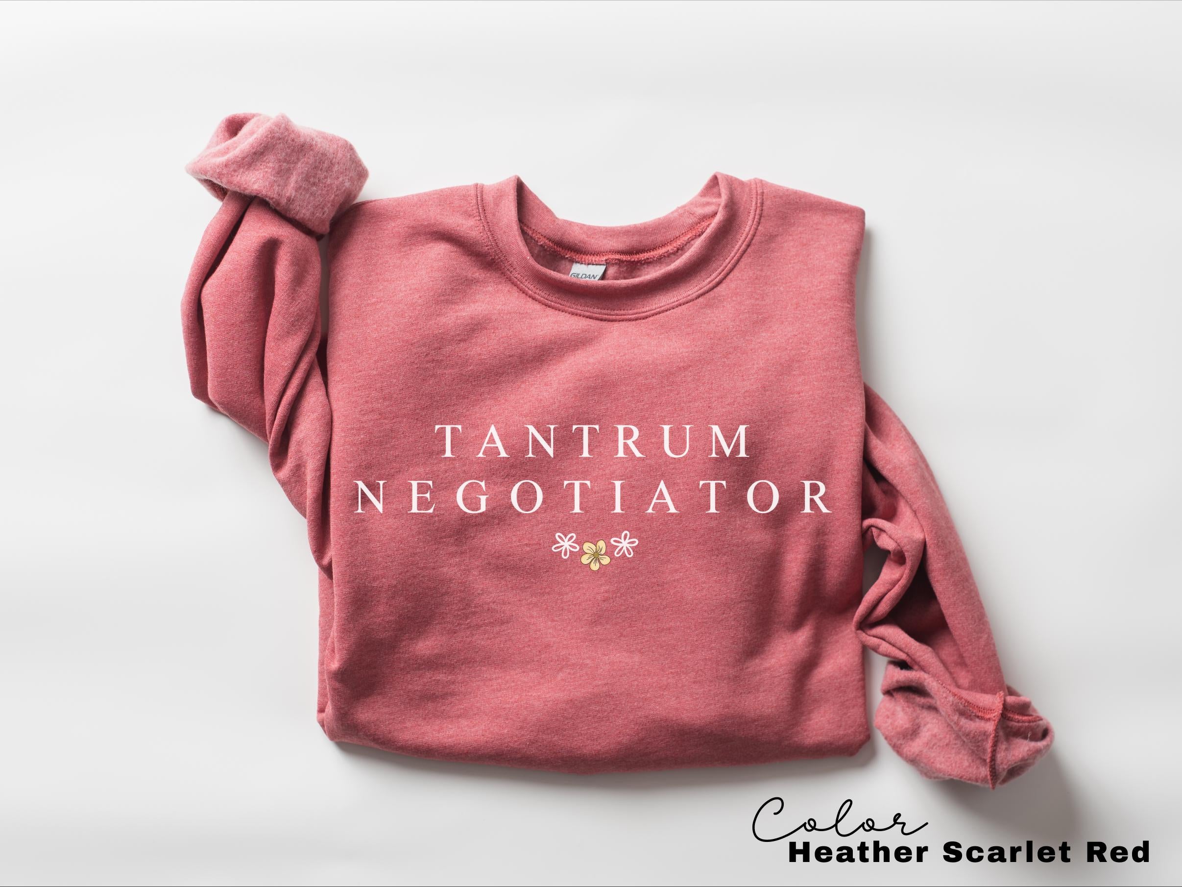 Tantrum Negotiator Shirt, Funny Mom Sweatshirt, Trendy Mothers Day Crewneck, Gift For Mama, Mama Long Sleeve, Mom Quote, New Toddler Mom