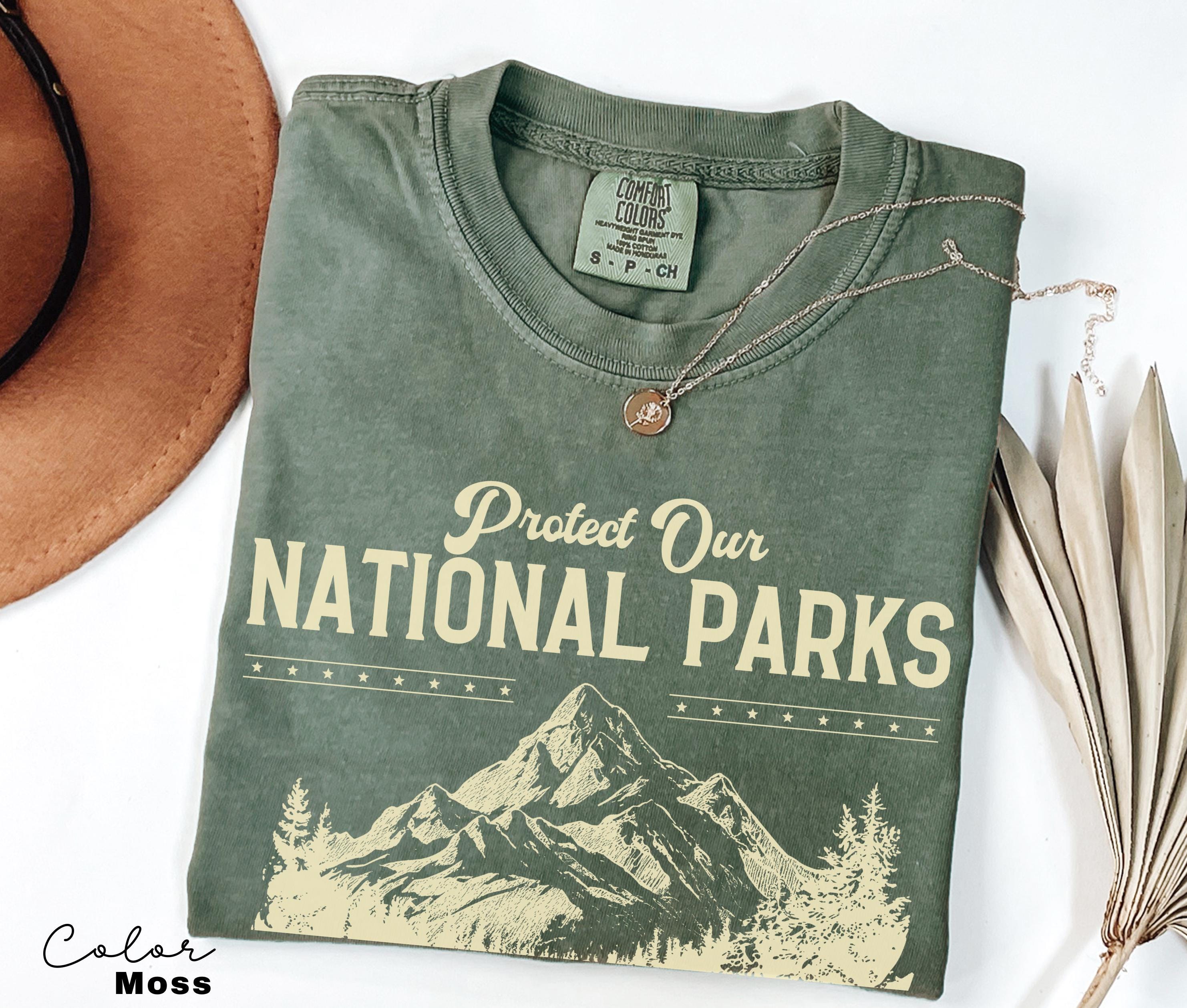 Protect Our National Parks Shirt, Protect Our Parks Tee, Nature Conservation, Environmental Awareness, Save Our Parks Shirt, Retro, Vintage