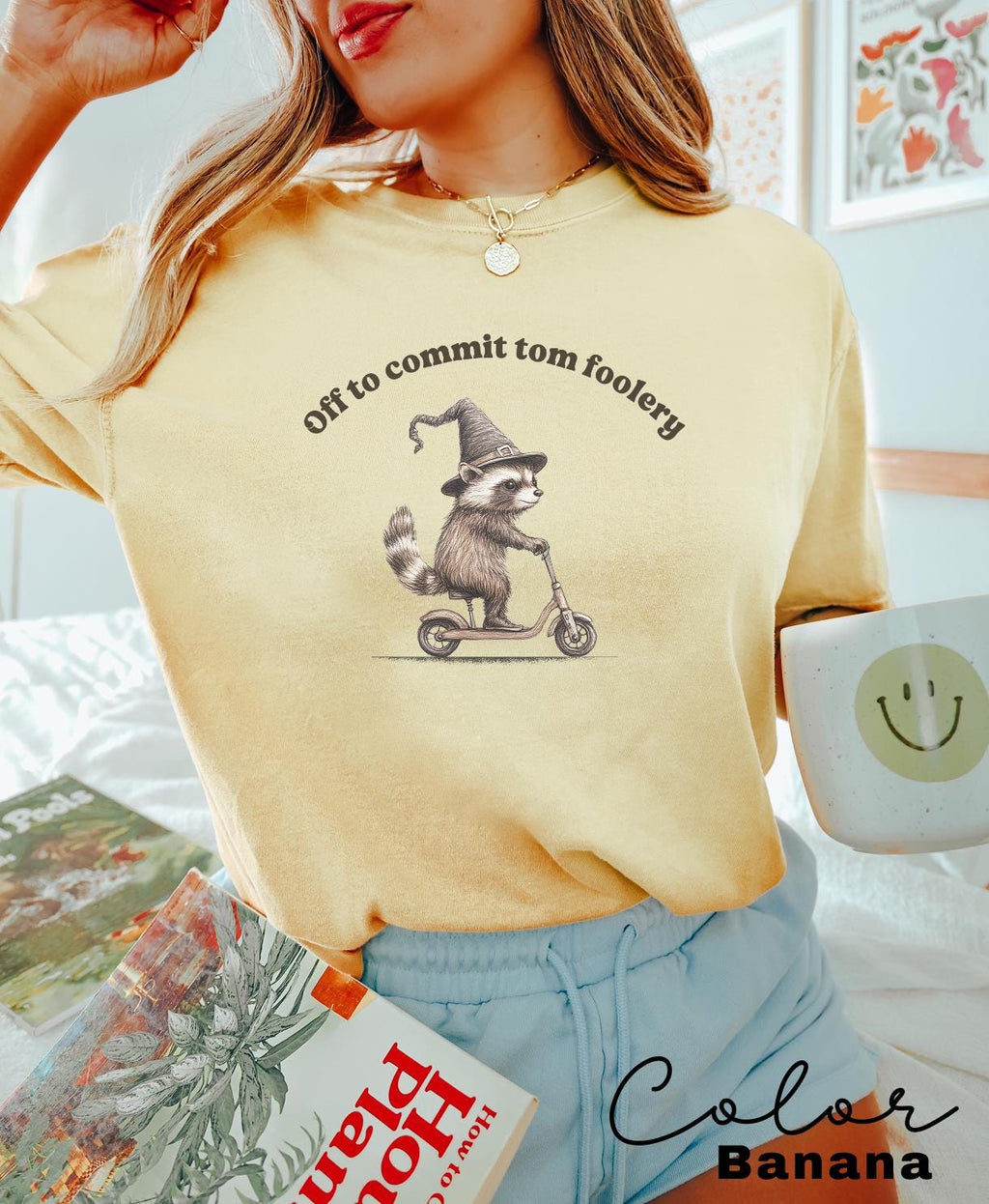 Off to Commit Tom Foolery Racoon shirt. Comfort Colors tee, Funny Weirdcore, Sayings Unique Tshirt, Adults Men Women, Sarcastic Saying Meme