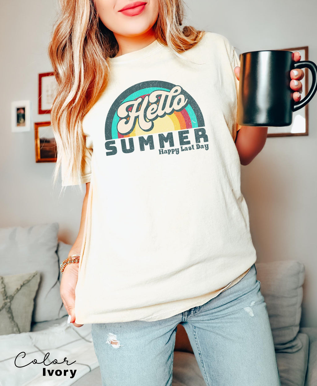 Hello Summer Retro Teacher Summer Shirt, School's Out For Summer Shirt, Happy Last Day Of School Shirt, End Of the School Year, Last Day