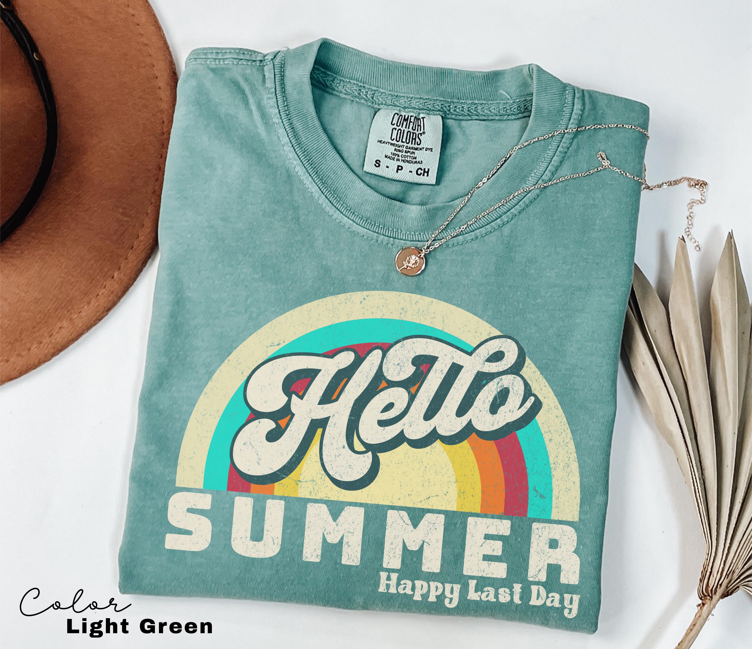 Hello Summer Retro Teacher Summer Shirt, School's Out For Summer Shirt, Happy Last Day Of School Shirt, End Of the School Year, Last Day