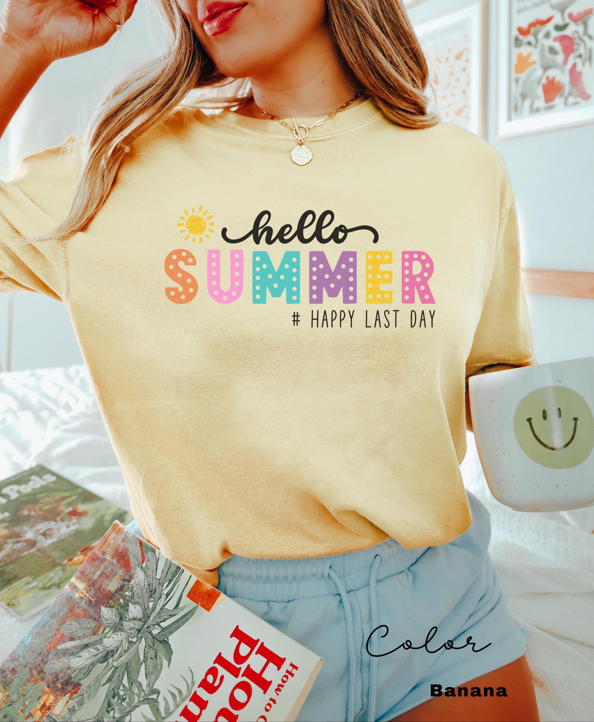 Hello Summer Retro Teacher Summer Shirt, School's Out For Summer Shirt, Happy Last Day Of School Shirt, End Of the School Year, Last Day