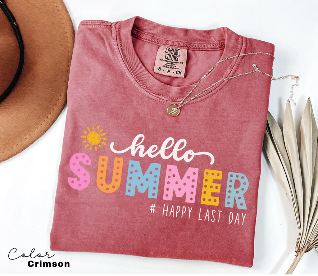 Hello Summer Retro Teacher Summer Shirt, School's Out For Summer Shirt, Happy Last Day Of School Shirt, End Of the School Year, Last Day