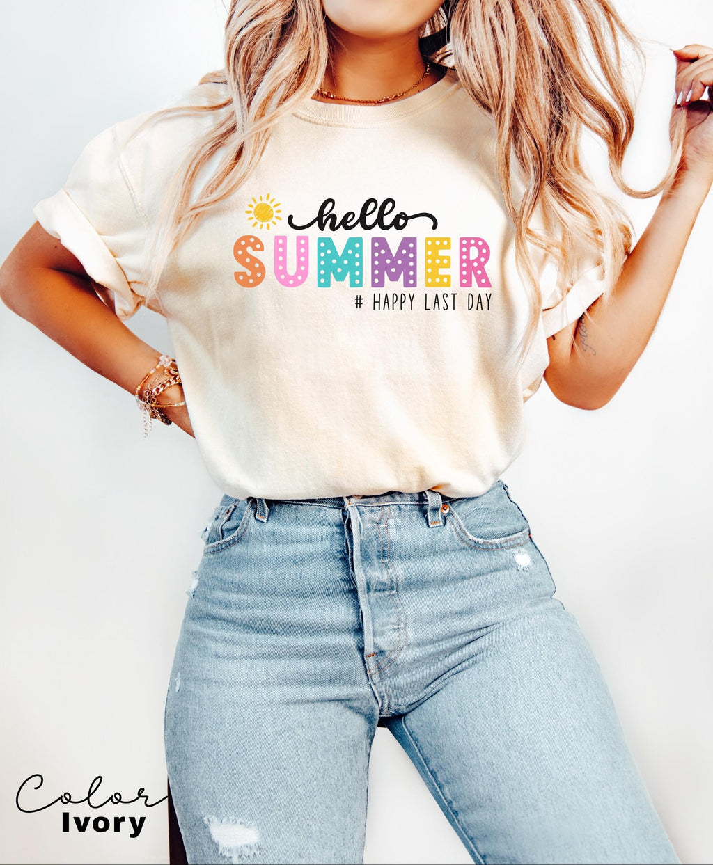 Hello Summer Retro Teacher Summer Shirt, School's Out For Summer Shirt, Happy Last Day Of School Shirt, End Of the School Year, Last Day