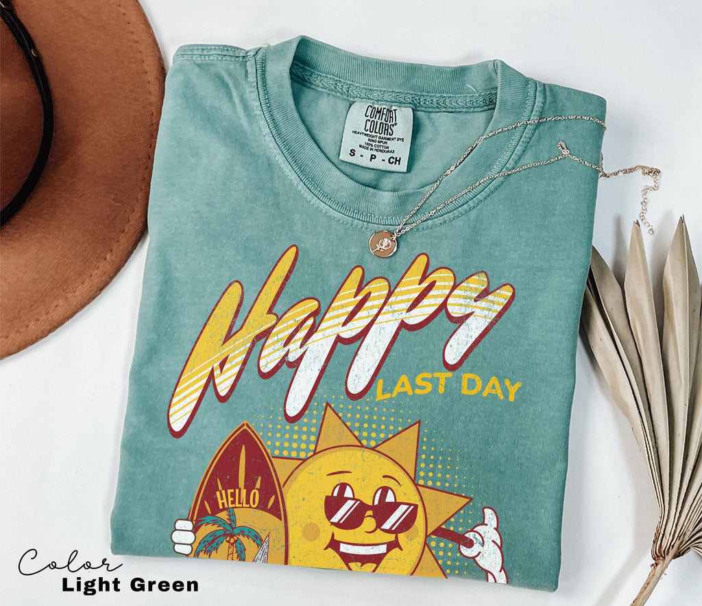Happy Last Day Retro Teacher Summer Shirt, School's Out For Summer Shirt, Happy Last Day Of School Shirt, End Of the School Year, Beach