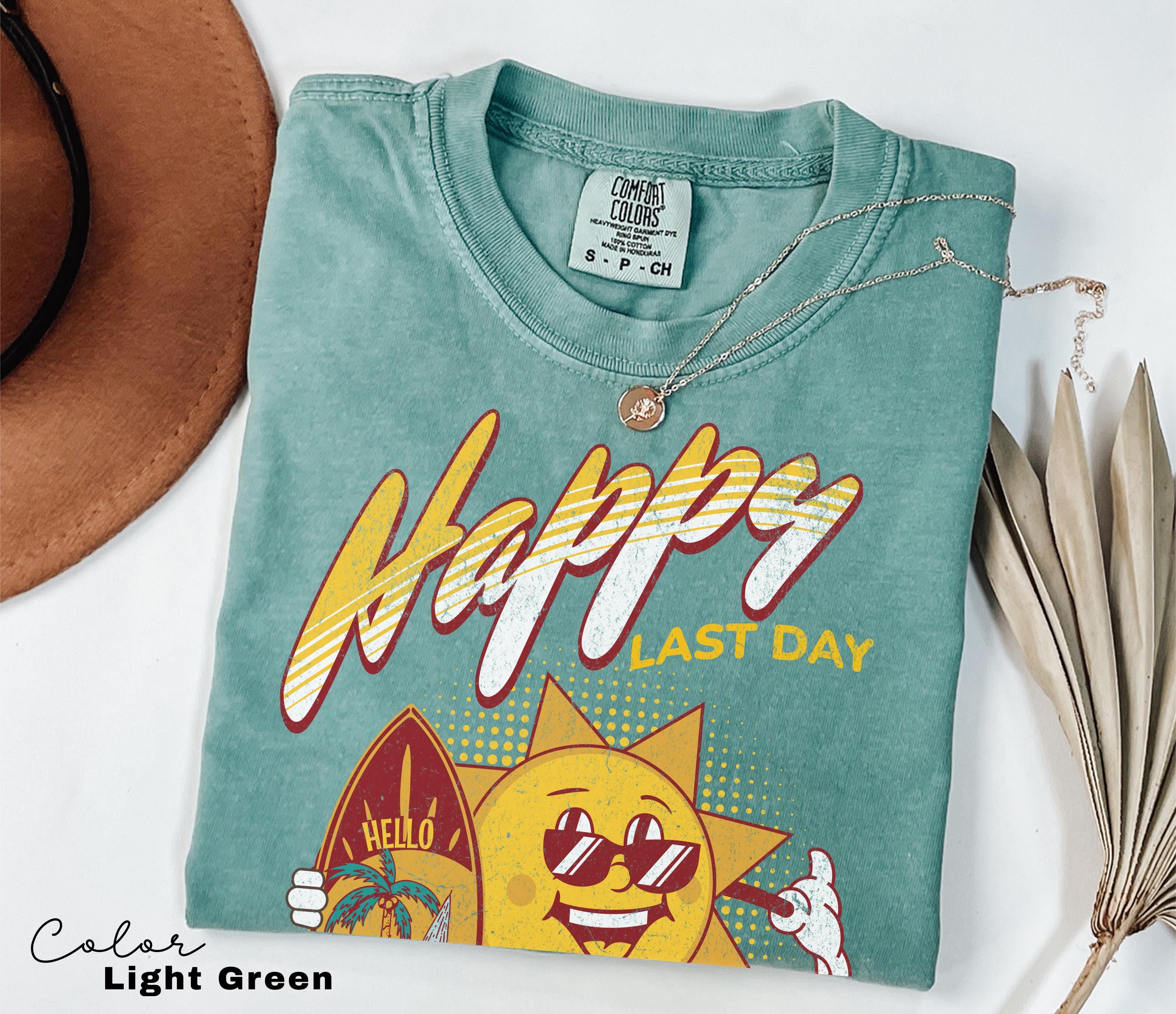 Happy Last Day Retro Teacher Summer Shirt, School's Out For Summer Shirt, Happy Last Day Of School Shirt, End Of the School Year, Beach