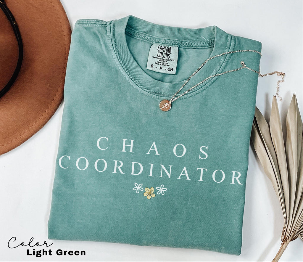 Chaos Coordinator Funny Mom Shirt, Trendy Mama Tshirt, Mom Life Tee, Funny Quote Mom Tee, Mom Life Shirt, New Mom Shirt, Comfort Colors