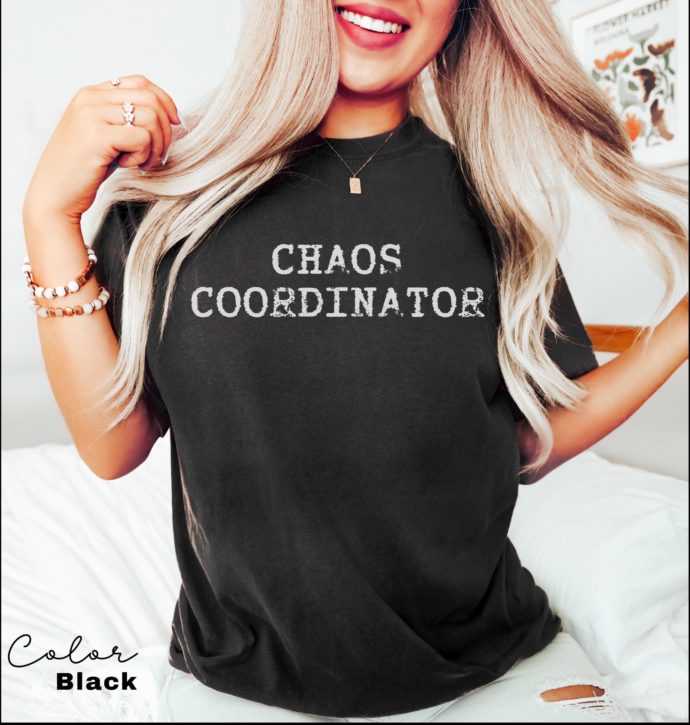 Chaos Coordinator Funny Mom Shirt, Trendy Mama Tshirt, Mom Life Tee, Funny Quote Mom Tee, Mom Life Shirt, New Mom Shirt, Comfort Colors