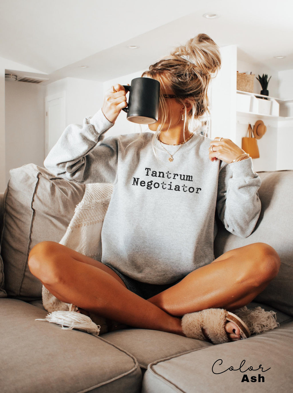 Tantrum Negotiator Shirt, Funny Mom Sweatshirt, Trendy Mothers Day Crewneck, Gift For Mama, Mama Long Sleeve, Mom Quote, New Toddler Mom