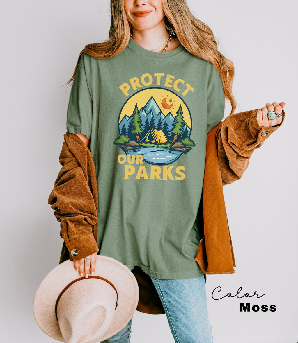Protect Our National Parks Shirt, Protect Our Parks Tee, Nature Conservation, Environmental Awareness, Save Our Parks Shirt, Retro, Vintage