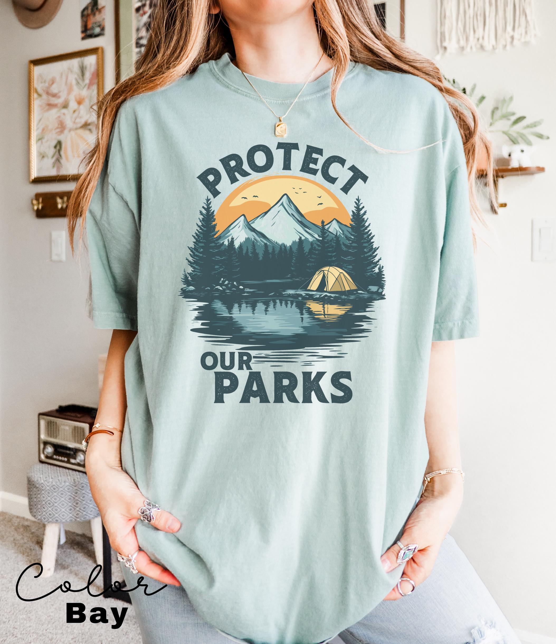 Protect Our National Parks Shirt, Protect Our Parks Tee, Nature Conservation, Environmental Awareness, Save Our Parks Shirt, Retro, Vintage