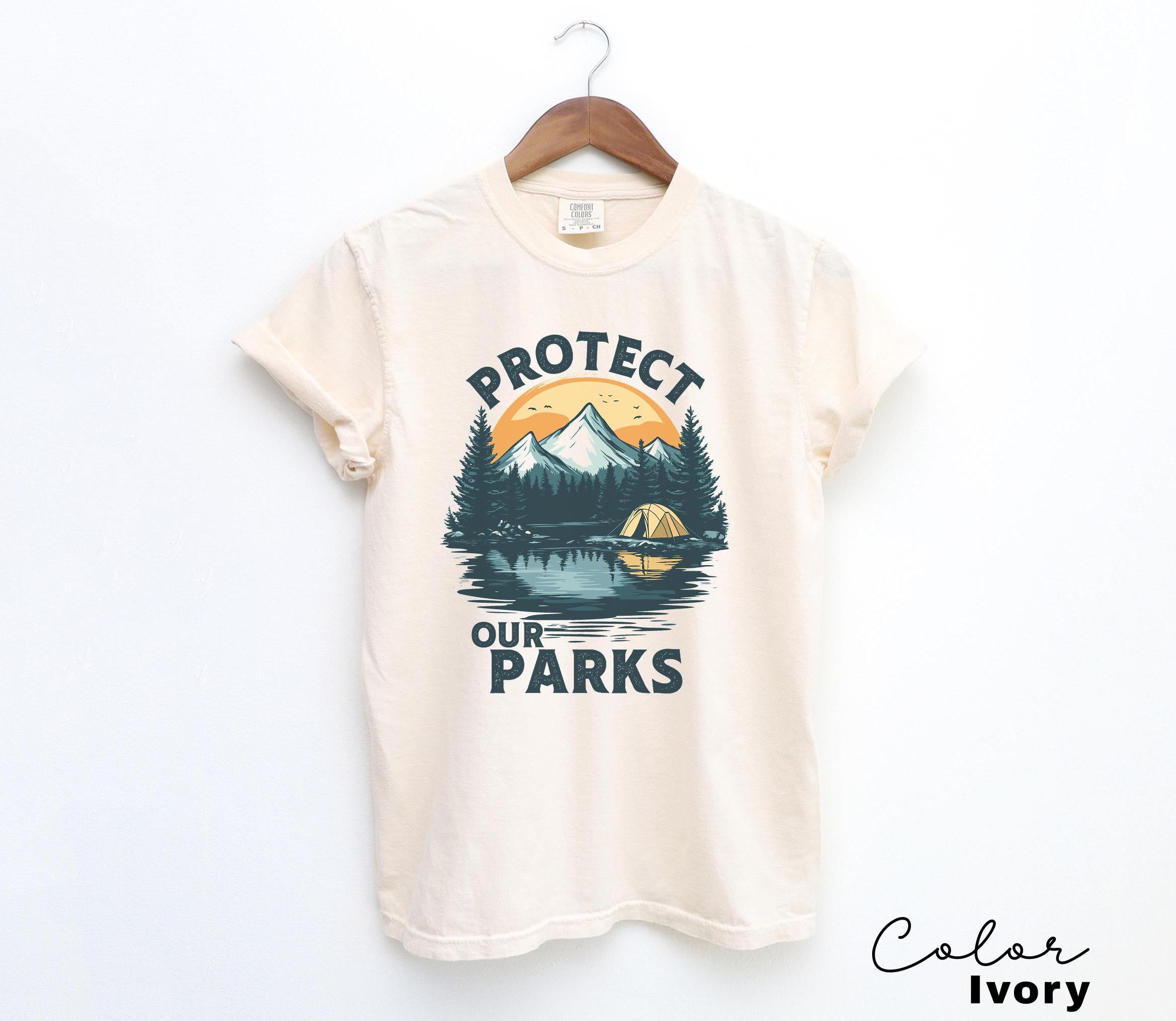 Protect Our National Parks Shirt, Protect Our Parks Tee, Nature Conservation, Environmental Awareness, Save Our Parks Shirt, Retro, Vintage