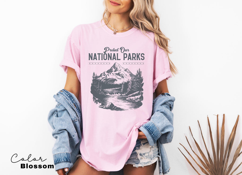 Protect Our National Parks Shirt, Protect Our Parks Tee, Nature Conservation, Environmental Awareness, Save Our Parks Shirt, Retro, Vintage