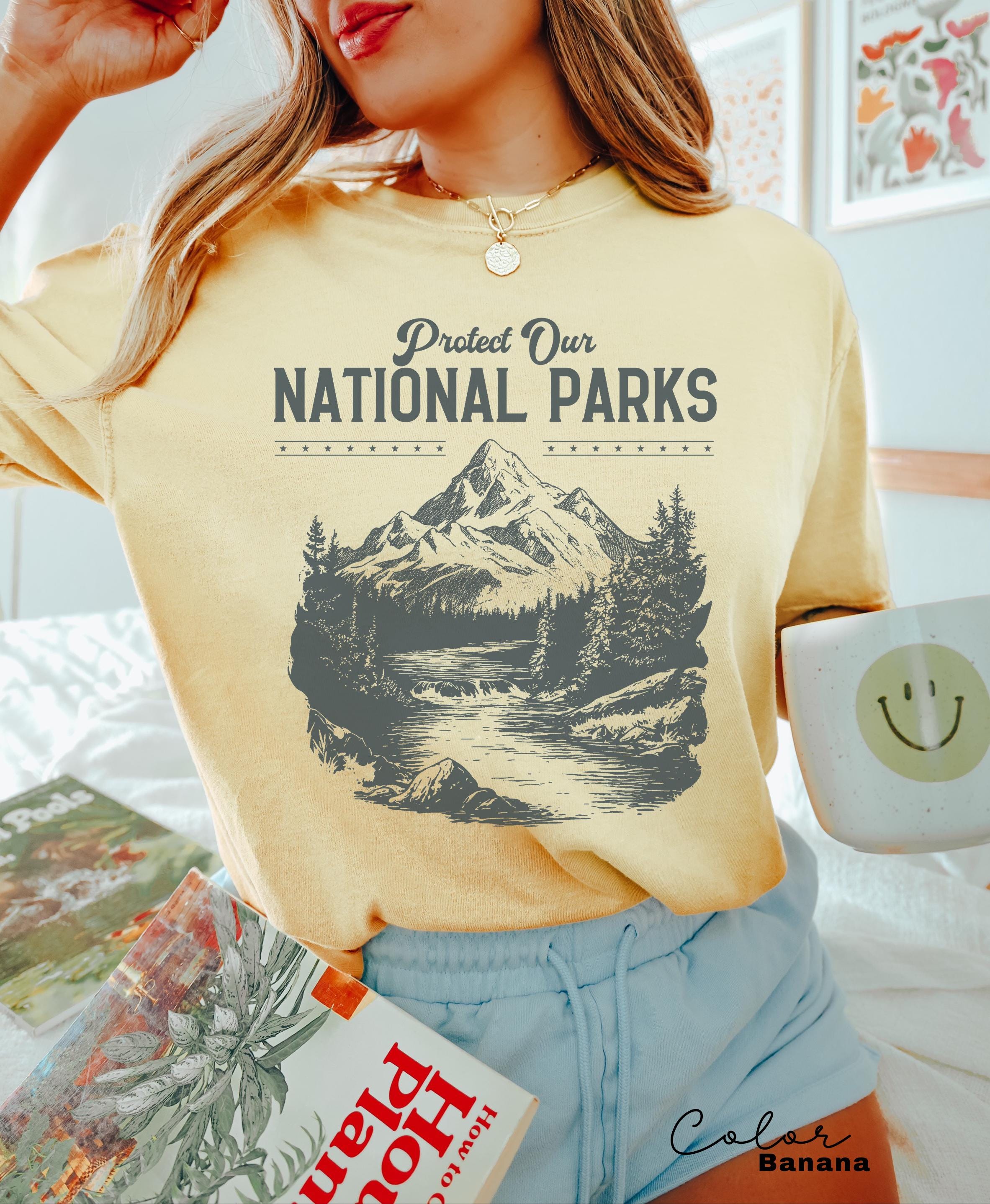 Protect Our National Parks Shirt, Protect Our Parks Tee, Nature Conservation, Environmental Awareness, Save Our Parks Shirt, Retro, Vintage
