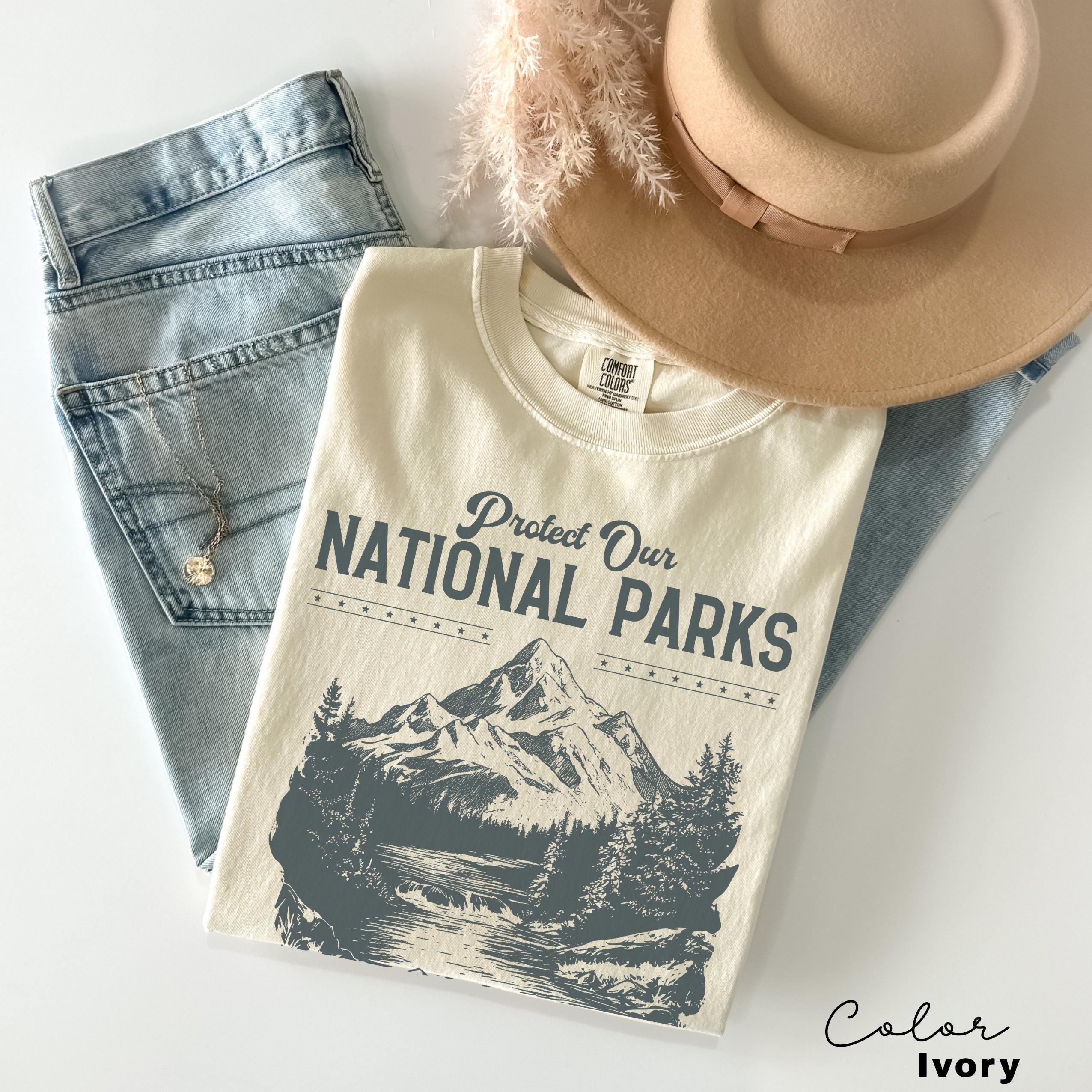 Protect Our National Parks Shirt, Protect Our Parks Tee, Nature Conservation, Environmental Awareness, Save Our Parks Shirt, Retro, Vintage