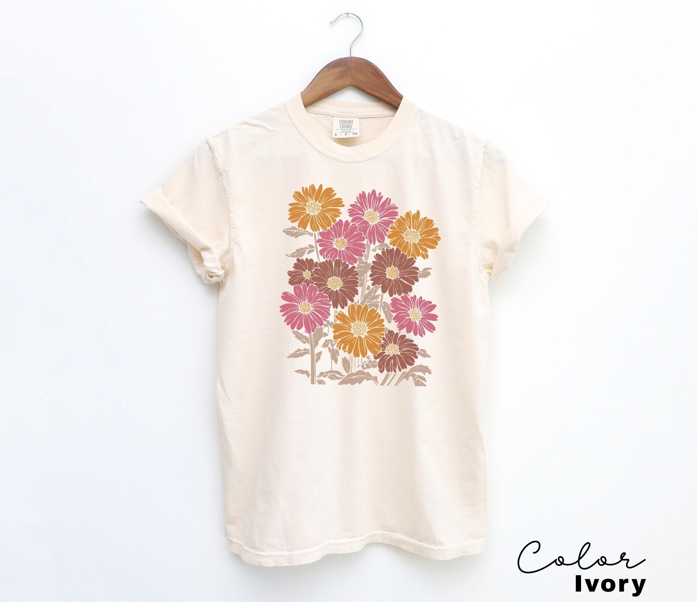 Daisy Shirt, Wildflower Shirt, Floral Shirt Gift, Cottagecore Shirt, Gift For Sister, Summer Shirt, Daisy Women Shirt, Boho Flower Tee