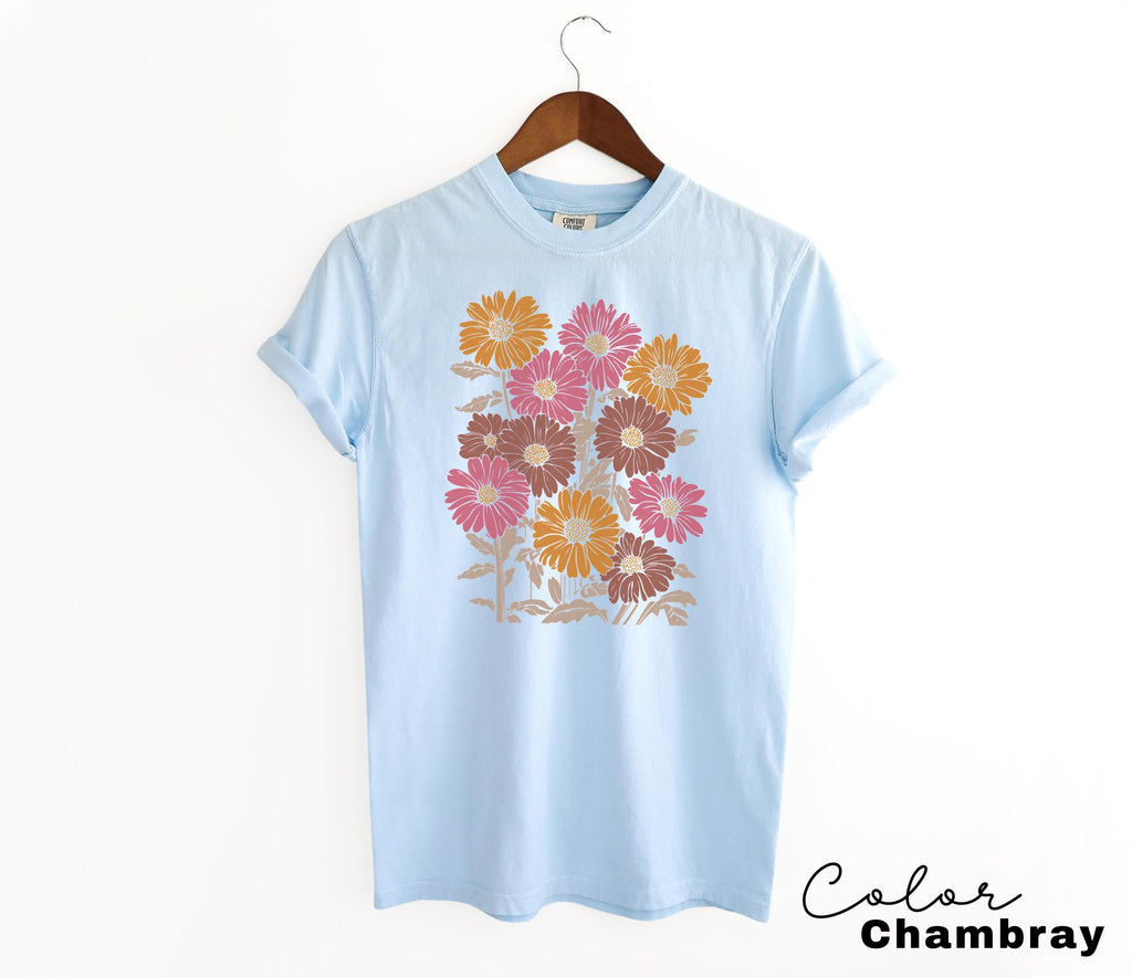 Daisy Shirt, Wildflower Shirt, Floral Shirt Gift, Cottagecore Shirt, Gift For Sister, Summer Shirt, Daisy Women Shirt, Boho Flower Tee