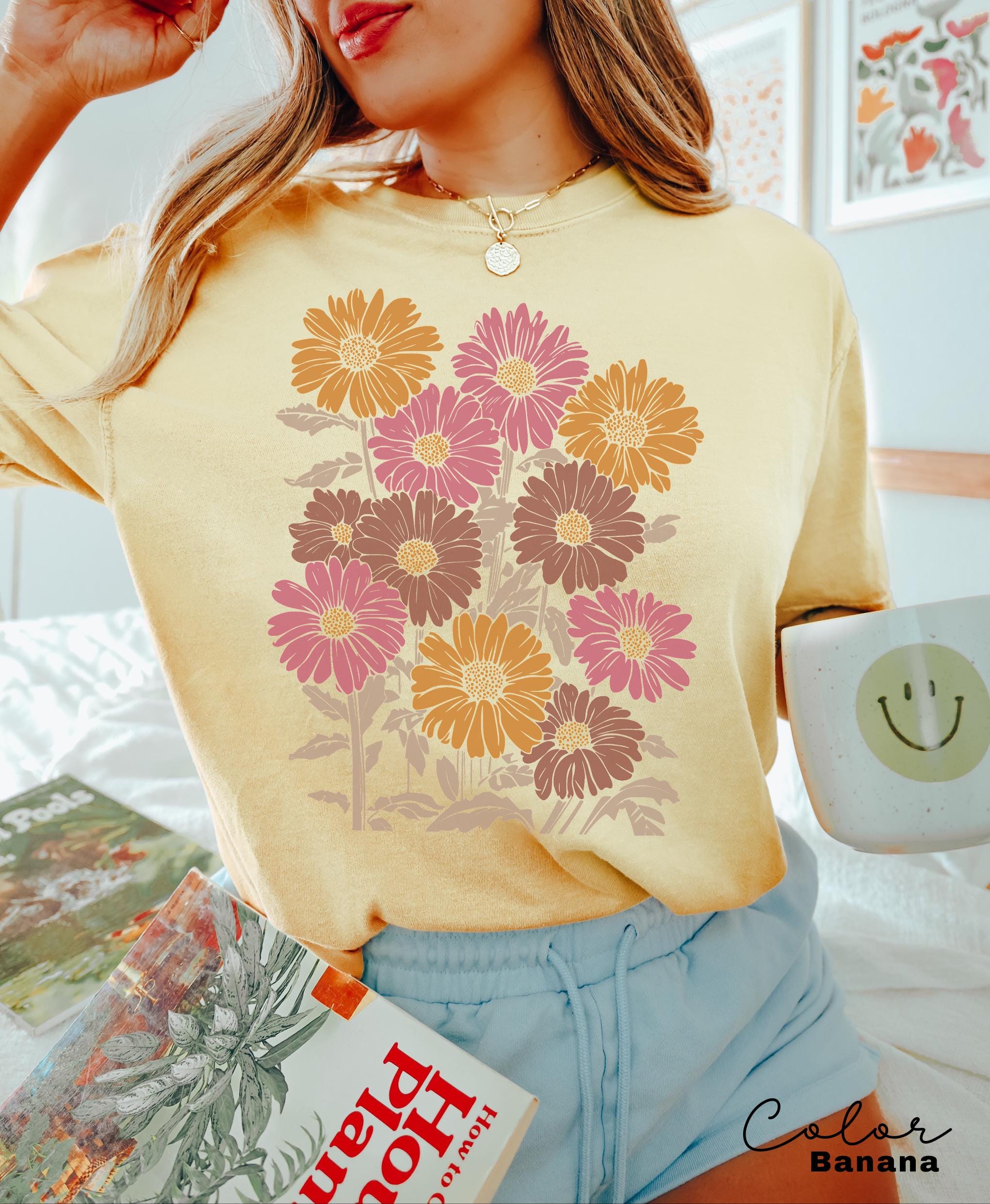 Daisy Shirt, Wildflower Shirt, Floral Shirt Gift, Cottagecore Shirt, Gift For Sister, Summer Shirt, Daisy Women Shirt, Boho Flower Tee