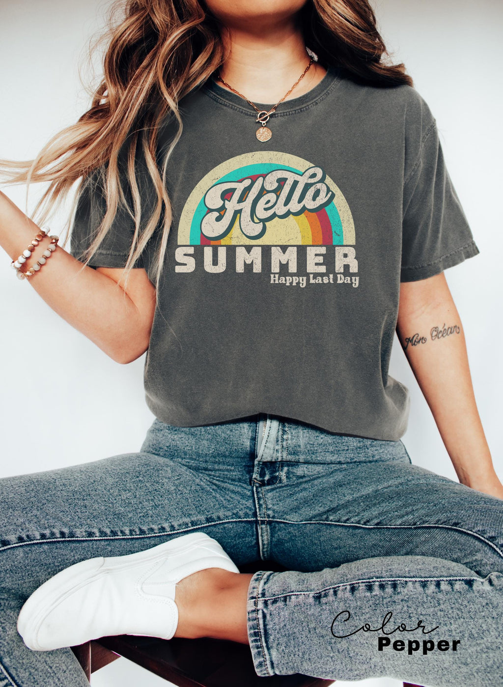 Hello Summer Retro Teacher Summer Shirt, School's Out For Summer Shirt, Happy Last Day Of School Shirt, End Of the School Year, Last Day