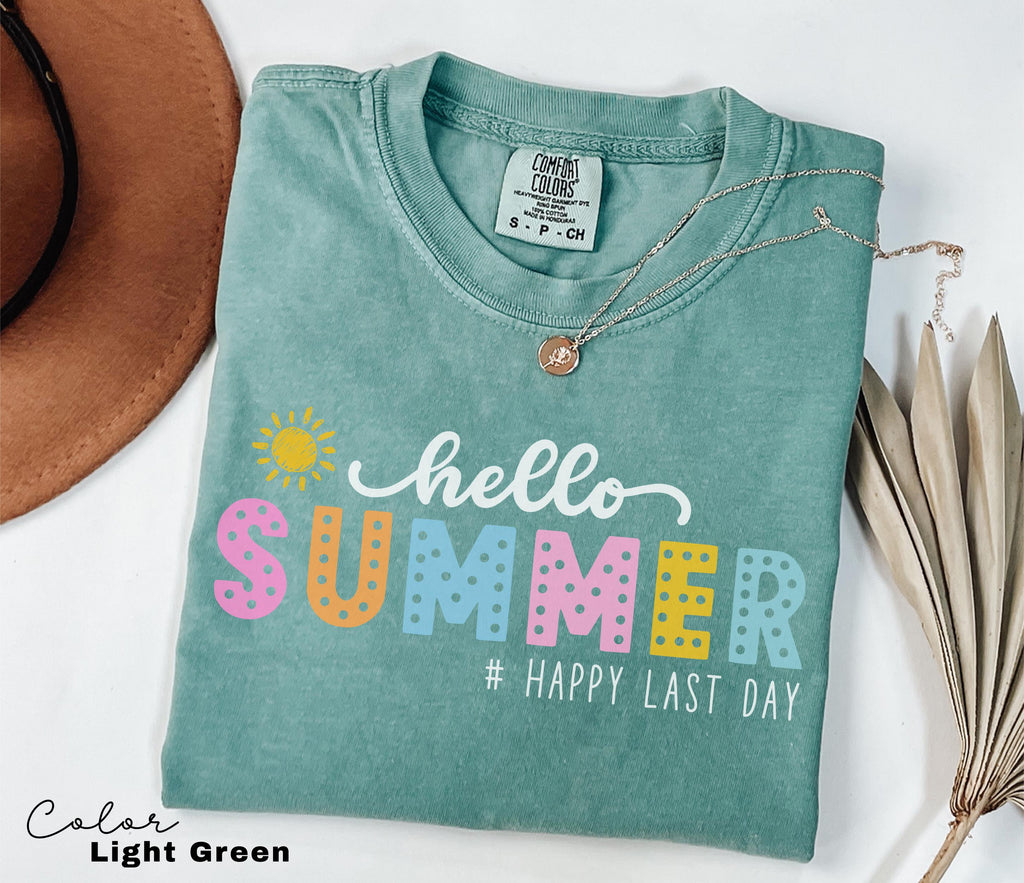 Hello Summer Retro Teacher Summer Shirt, School's Out For Summer Shirt, Happy Last Day Of School Shirt, End Of the School Year, Last Day