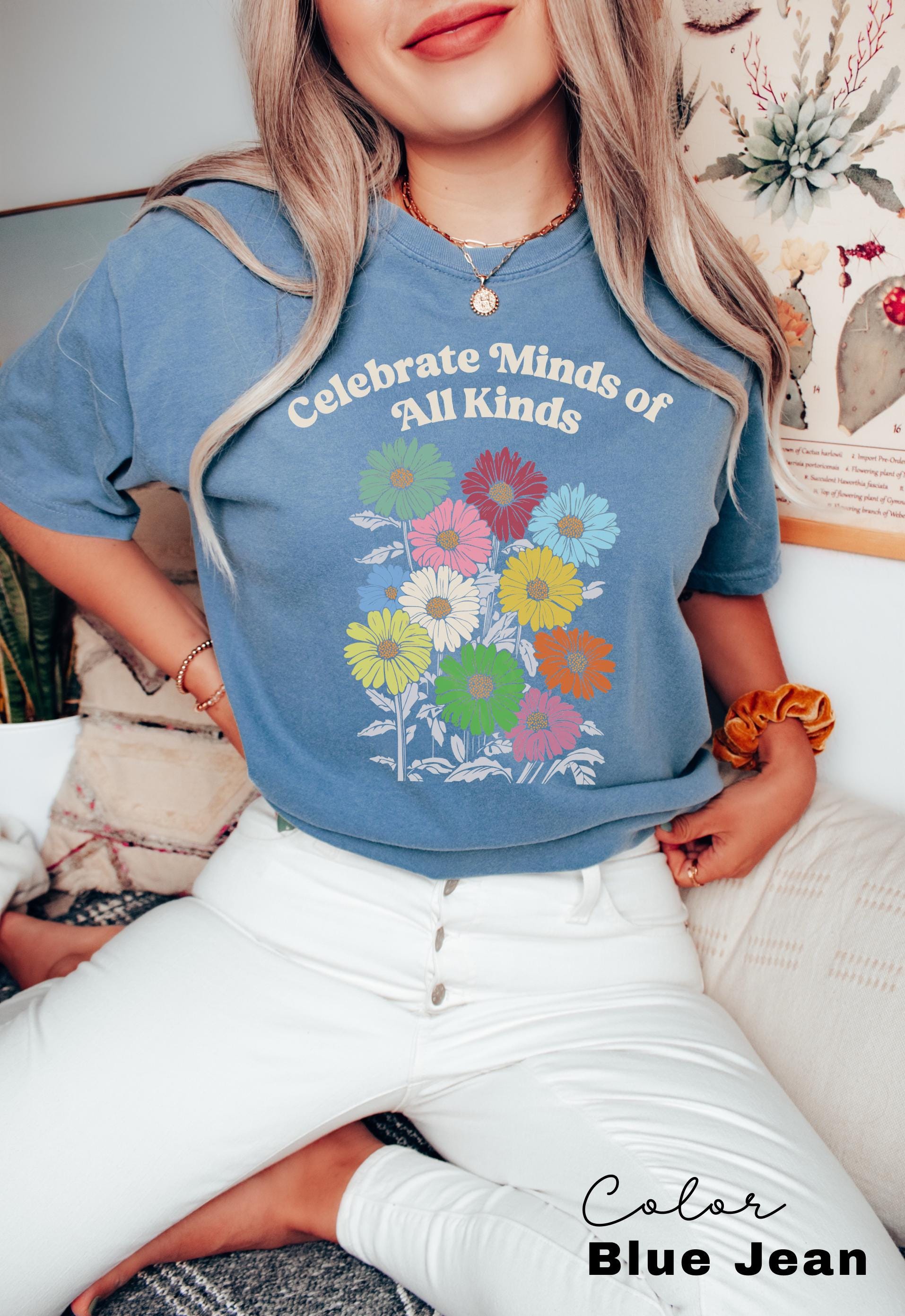 Celebrate Minds of All Kinds Shirt, Autism Awareness Shirt, SPED Teacher Shirt, Teacher Appreciation, Neurodiversity Shirt, Comfort Colors
