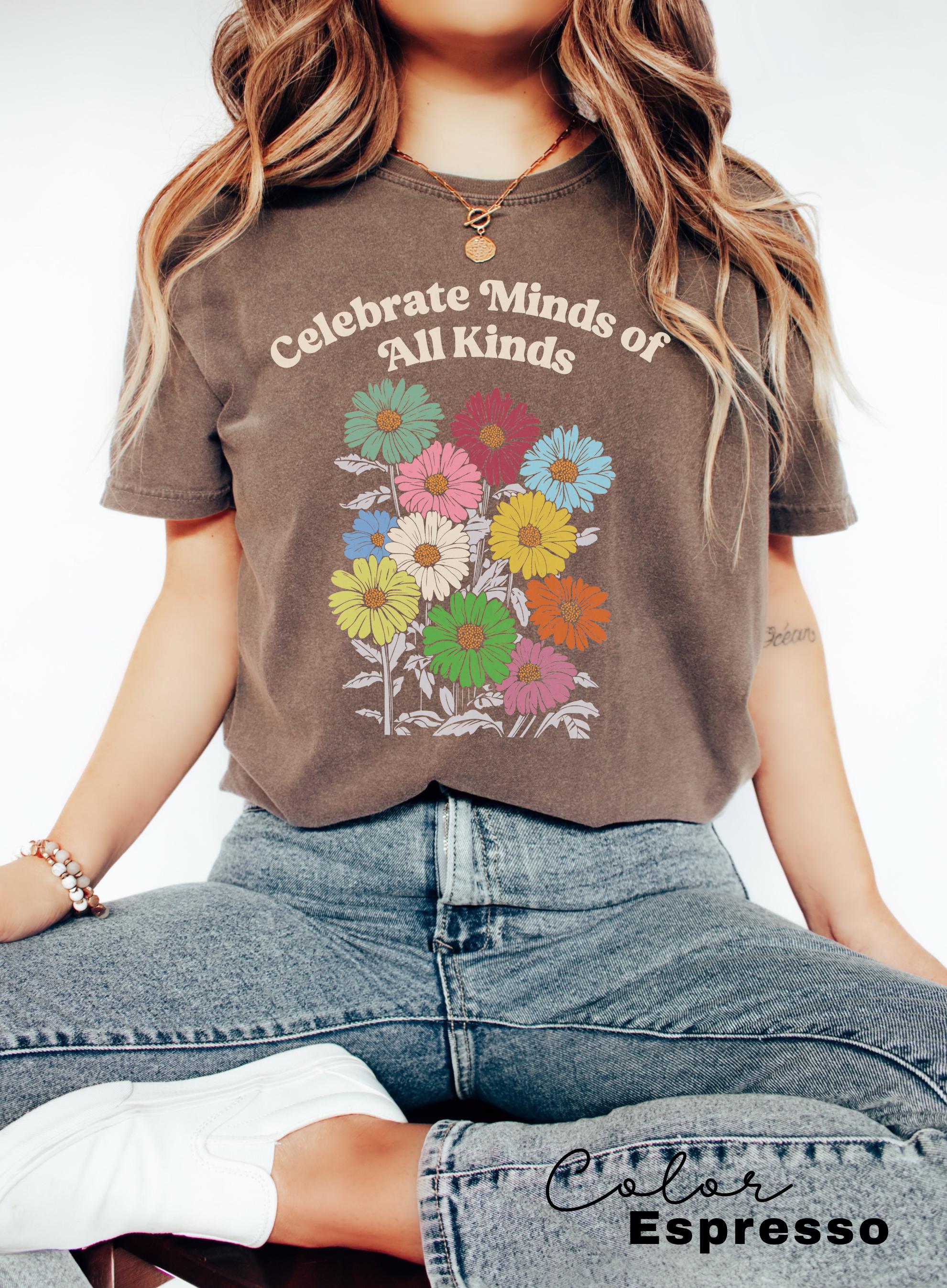 Celebrate Minds of All Kinds Shirt, Autism Awareness Shirt, SPED Teacher Shirt, Teacher Appreciation, Neurodiversity Shirt, Comfort Colors