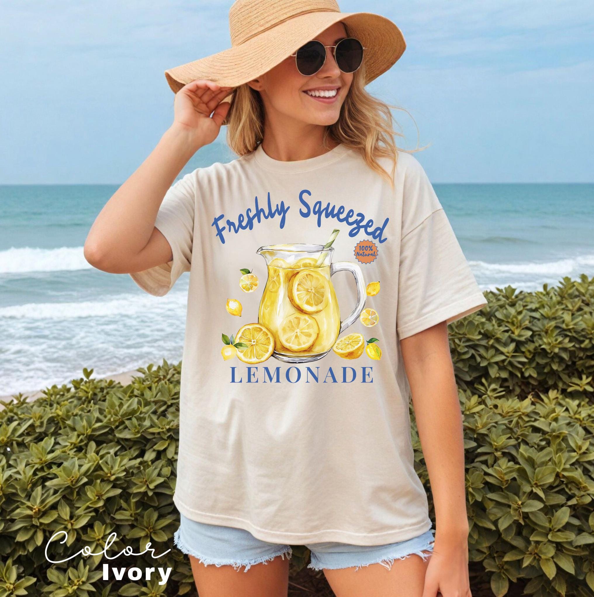 Womens Summer Tshirt, Lemonade Shirt, Lemon Shirt, Vacation Shirt, Limoncello Shirt, Italian Summer, Aesthetic Tee, Oversized Tee, Food