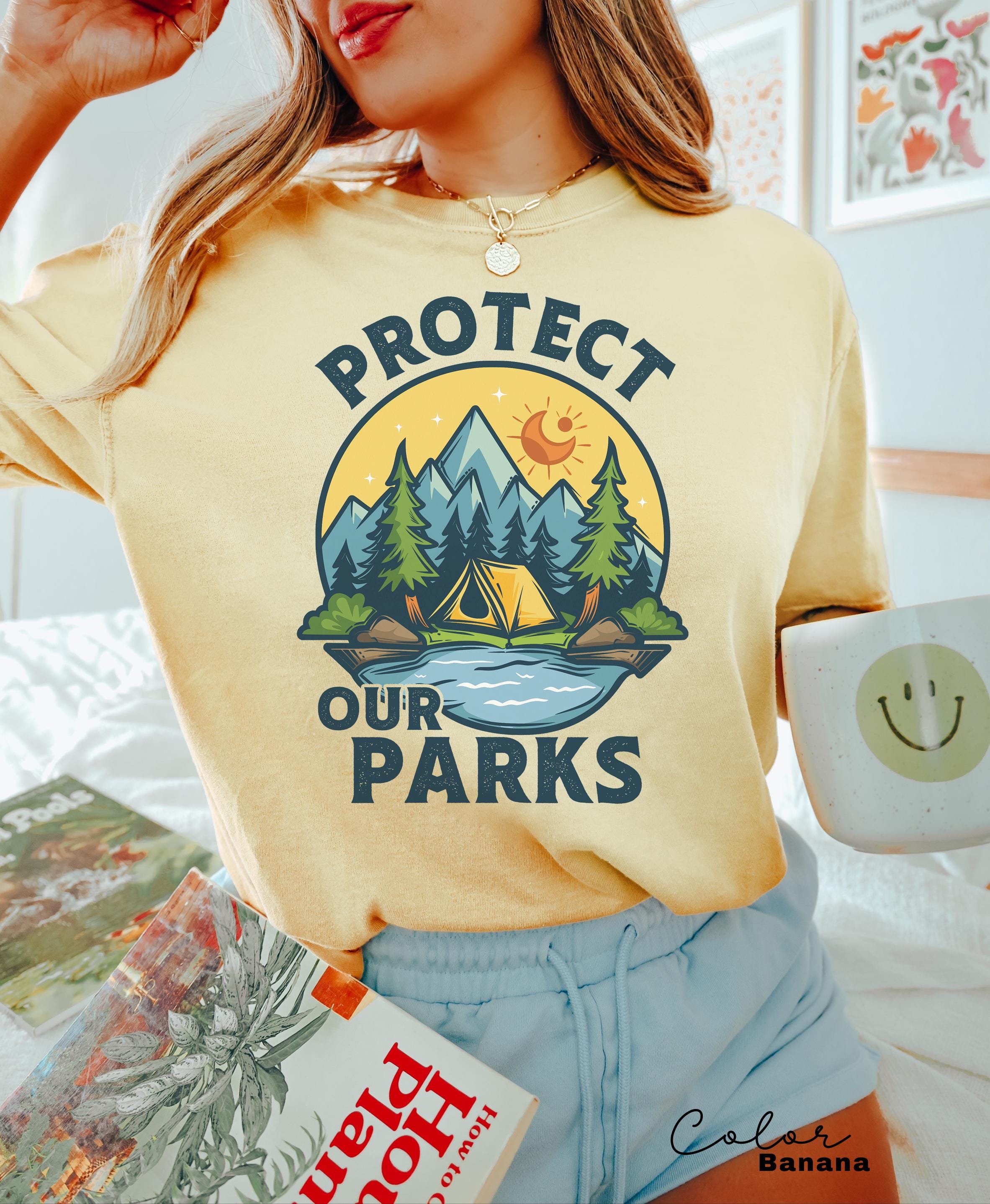 Protect Our National Parks Shirt, Protect Our Parks Tee, Nature Conservation, Environmental Awareness, Save Our Parks Shirt, Retro, Vintage