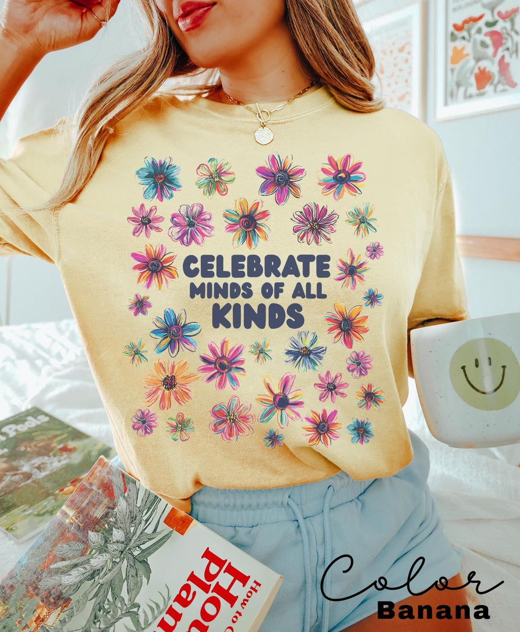 Comfort Colors Celebrate Minds of All Kinds Shirt, Autism Awareness Shirt, SPED Teacher Shirt, Teacher Appreciation, Neurodiversity Shirt