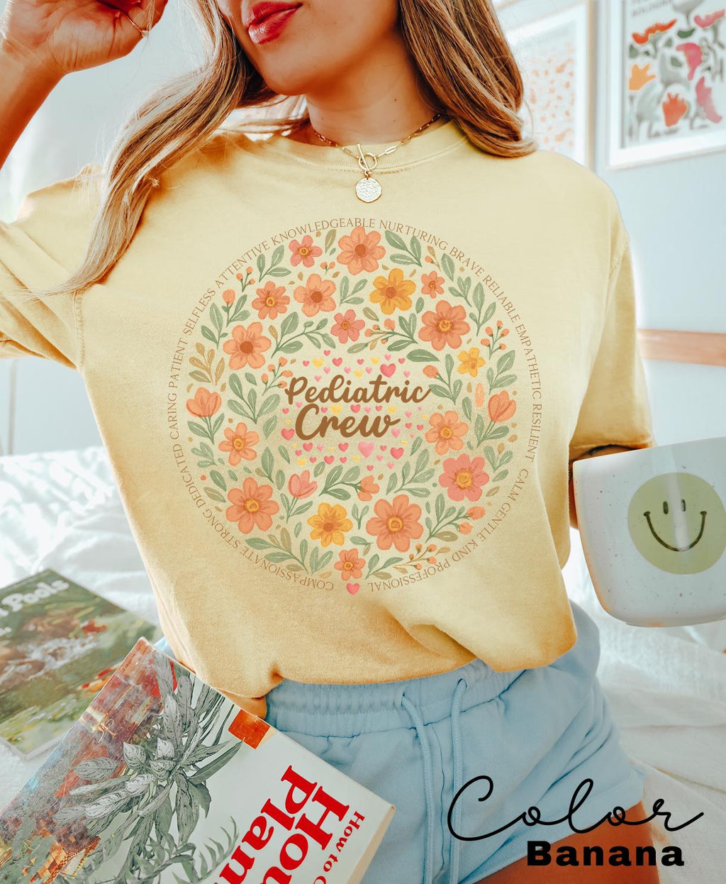 Pediatrics Shirt, Pediatrics Flowers T-shirt, Pediatric Crew, Peds Shirt, Peds Nurse Tshirt, Cute Nurse Tee, Pediatric Nurse Gift, Nurse Tee