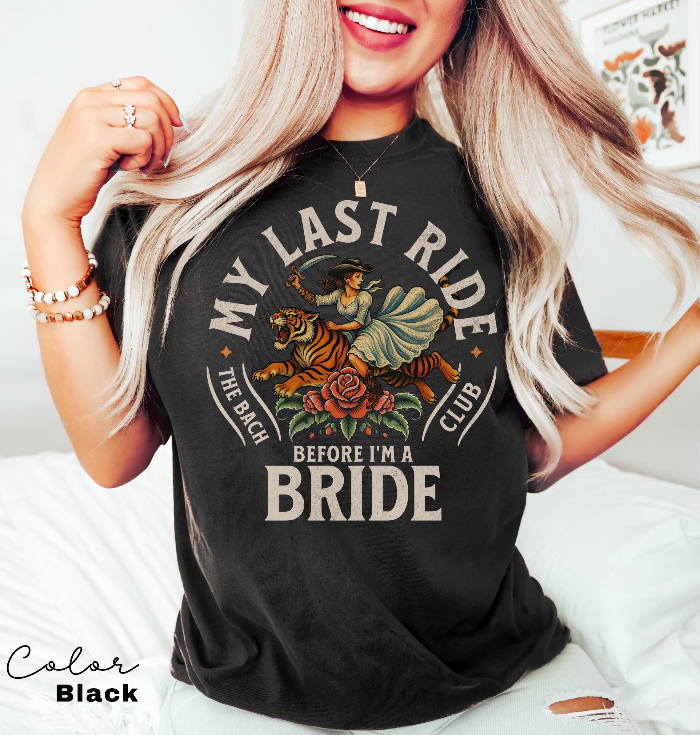 The Bach Club Bachelorette Shirts, Cowgirl Bachelorette Group Shirts, My Last Ride, Comfort Colors, Bach Social Club, Bridesmaids Gifts