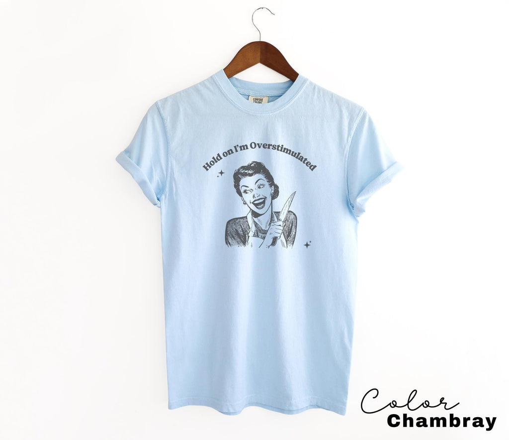 I'm Overstimulated Shirt, Comfort Colors, Funny Humor Shirt, Sarcasm Shirt, Unhinged Meme Shirt, Weird Dark Humor Shirt, Sarcastic tshirt