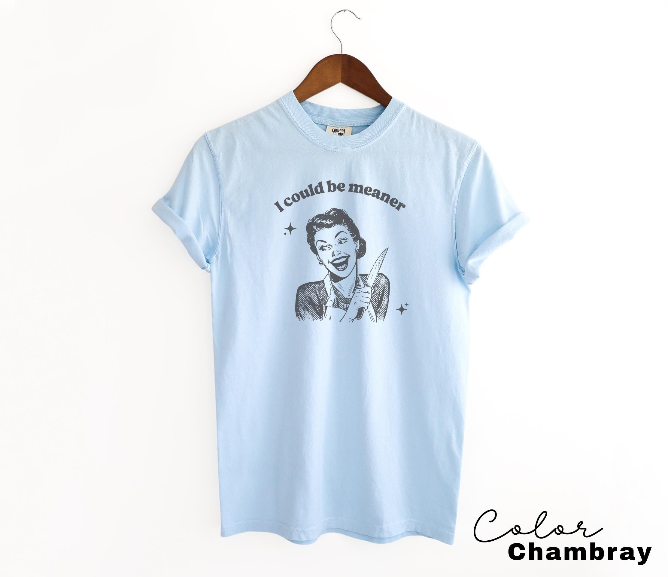 I Could be Meaner Shirt, Comfort Colors, Funny Humor Shirt, Sarcasm Shirt, Unhinged Meme Shirt, Weird Dark Humor Shirt, Sarcastic Meme Shirt